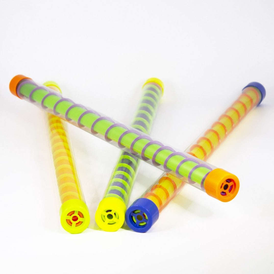 Spiral UV Groan Tube, Spiral Groan Tube,groan tube,sensory toys music,baby sensory toys for classes,sensory toy,warehouse discount vouchers, Spiral UV Groan Tube,Bring on the fun with our Spiral UV Groan Tubes – a vibrant and entertaining novelty toy that combines sound, movement, and visual appeal! These brightly coloured tubes produce a satisfying groan as they’re turned or shaken, providing an engaging sensory experience for kids. Ideal for playtime, they also promote essent,Spiral UV Groan TubeBring on 