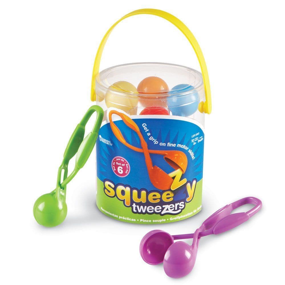 Squeezy Tweezers Pack of 6, Squeezy Tweezers pack of 6,Learning Resources Squeezy Tweezers,squeezy tweezers,sensory toys,educational toys,educational toys for schools, Squeezy Tweezers Pack of 6,Introducing the unique Squeezy Tweezers! This set is not just a helpful tool but also a developmental aid designed to strengthen the muscles in little hands and fingers. This colorful pack of 6 is crafted to assist in developing fine motor skills while making the learning process fun and engaging. 🌟 Features of Sque