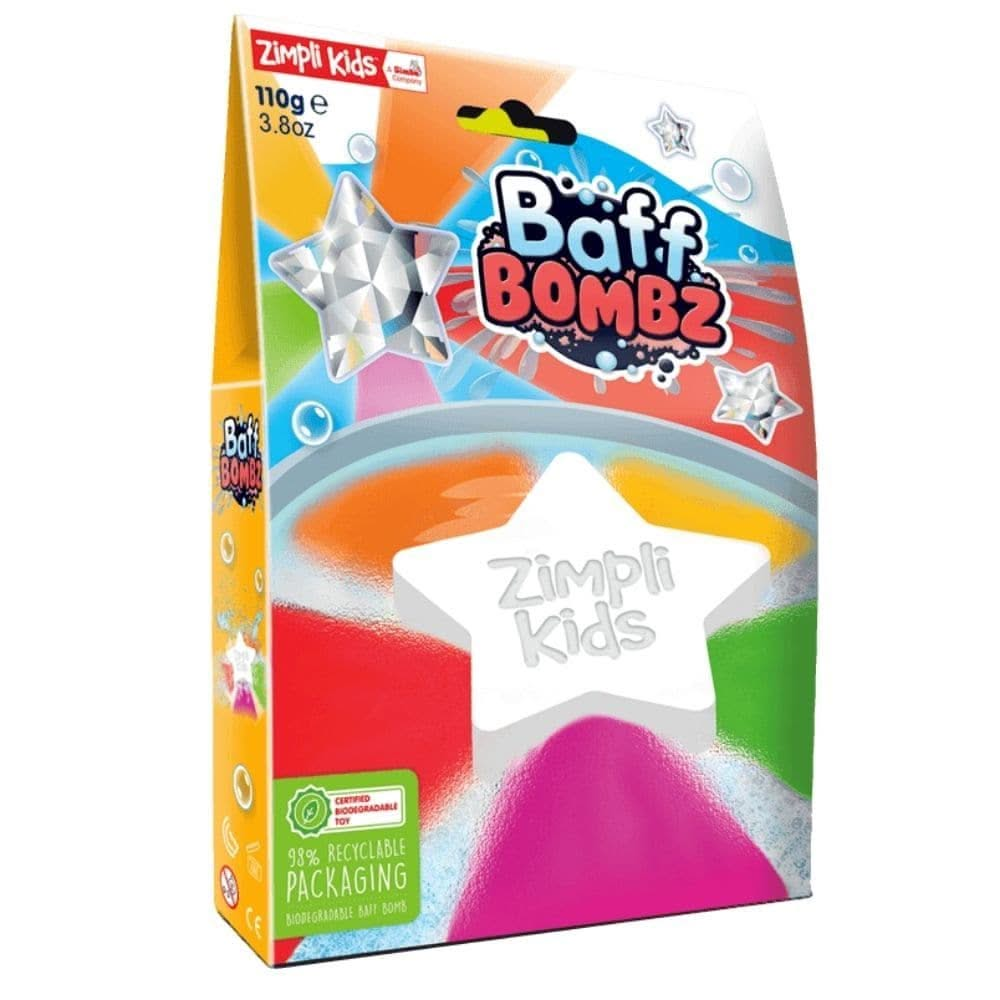 Star Baff Bombz, Star Baff Bombz,Star Baff Bomb,sensory bath bombs,sensory bath toys,Zimpli Kids Rainbow Cloud Baff Bomb, Star Baff Bombz,Star Baff Bombz – A Magical Bath Time Adventure Transform ordinary bath time into an unforgettable sensory experience with Star Baff Bombz! This effervescent bath bomb bursts into vibrant colours as it fizzes away, turning the water into a magical rainbow-like display that captivates children and sparks their imaginati,Star BaffStar Baff Bombz – A Magical Bath Time Advent