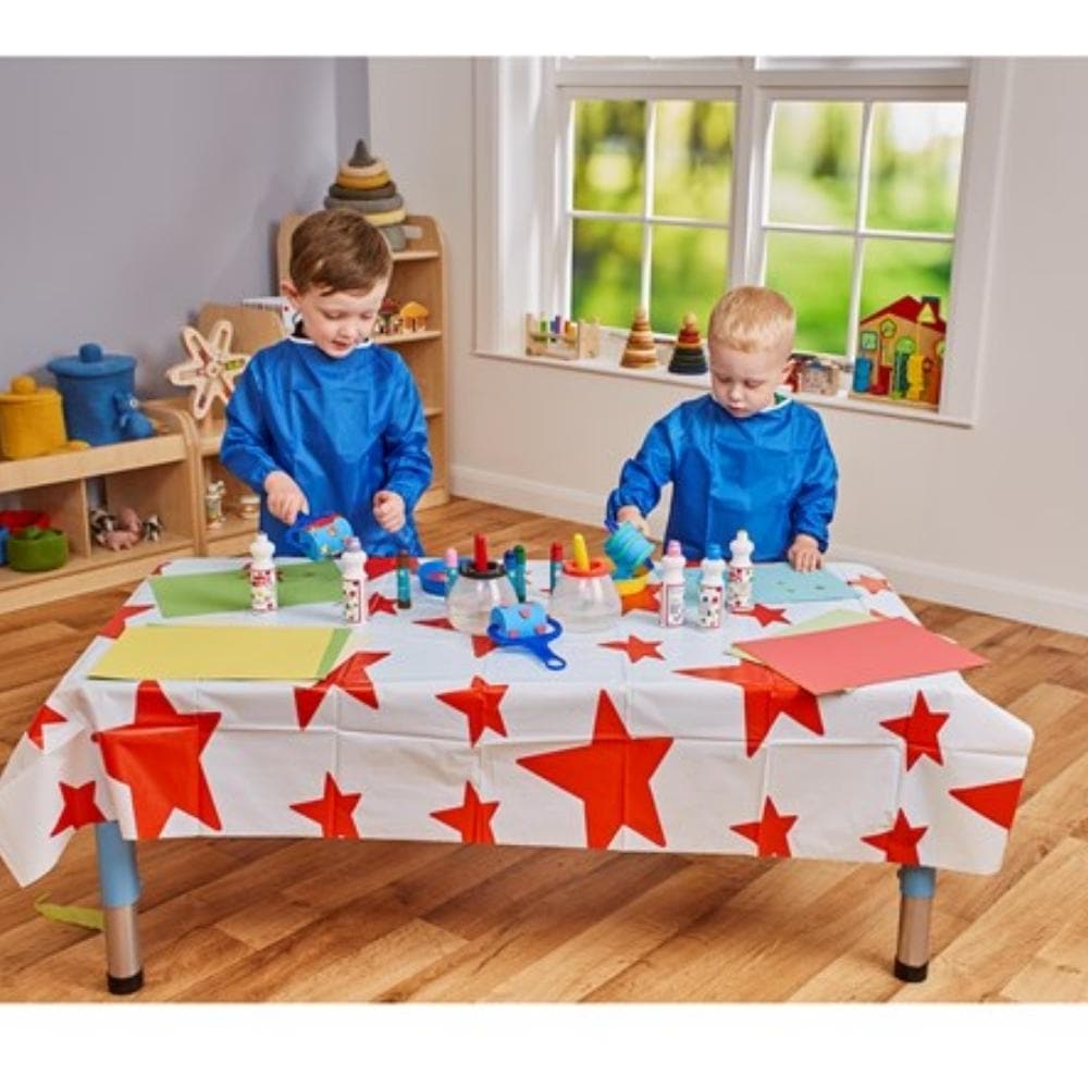 Star Table Cover, Star Table Cover, School table cloth,Children's table cloth, Children's table decorations, Star Table Cover,Introducing our vibrant Star Table Covers designed to create an inviting and exciting learning environment in the classroom. These white plastic covers adorned with cheerful red stars bring a touch of enchantment to any activity. Not only do these starry table covers add a whimsical element to your classroom decor, but,Star Table CoverIntroducing our vibrant Star Table Covers designe