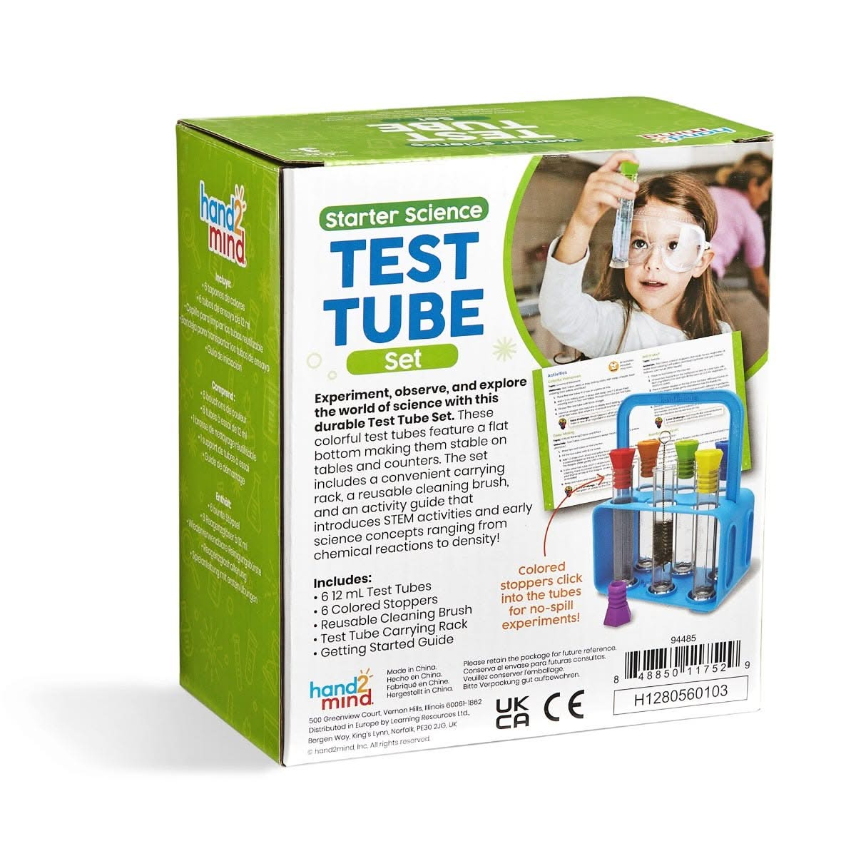 Starter Science Test Tube Set, Starter Science Test Tube Set,Learning Resources Starter Science Test Tube Set,classroom science resources, Starter Science Test Tube Set,The Starter Science Test Tube Set will inspire young learners to explore the world of science with 6 test tubes for kids and Activity Guide with 4 child-friendly experiments. Each hexagonal test tube has a base and can stand on their own and has a colourful hexagonal lid. This means these test tubes won’t roll off theThe Starter Science Test