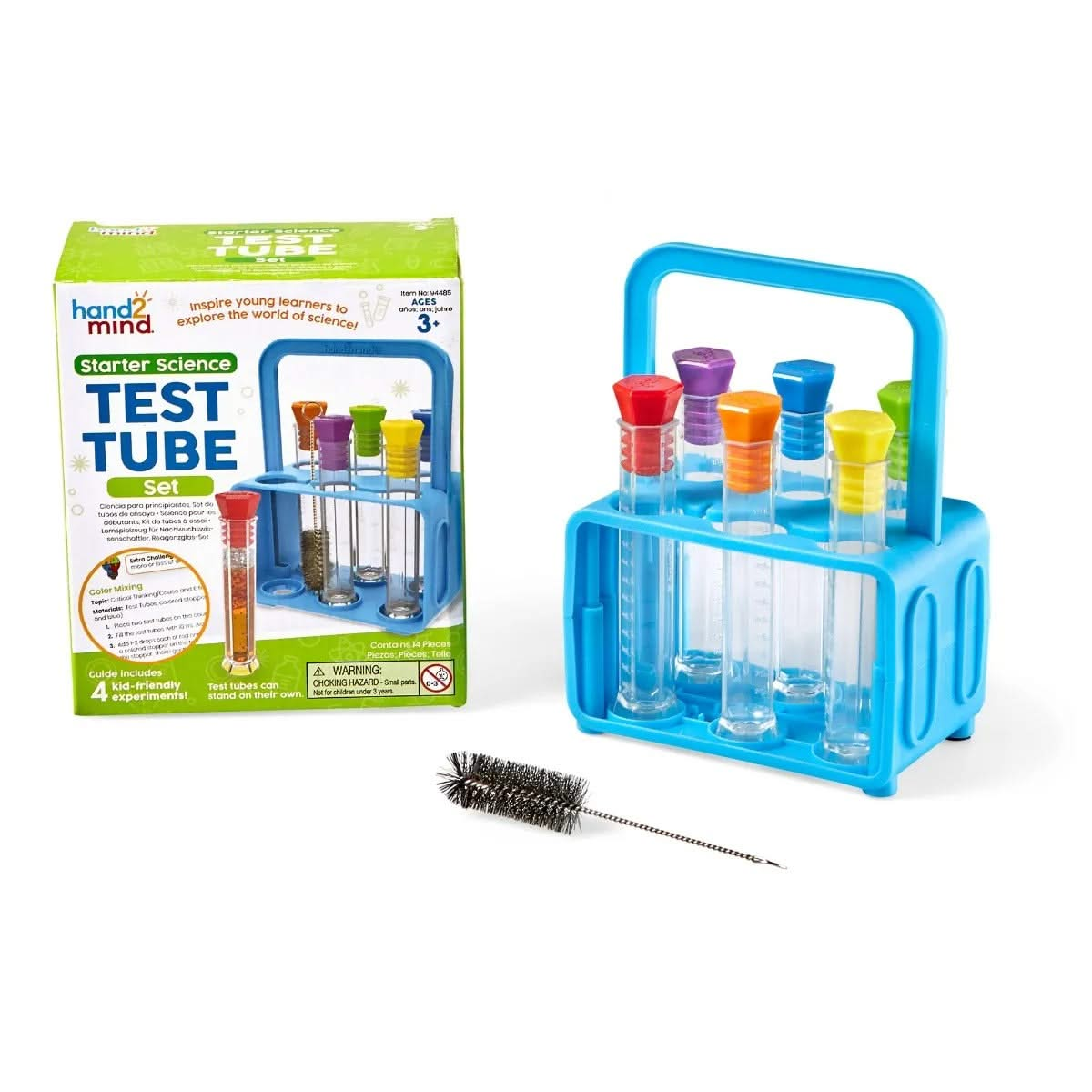 Starter Science Test Tube Set, Starter Science Test Tube Set,Learning Resources Starter Science Test Tube Set,classroom science resources, Starter Science Test Tube Set,The Starter Science Test Tube Set will inspire young learners to explore the world of science with 6 test tubes for kids and Activity Guide with 4 child-friendly experiments. Each hexagonal test tube has a base and can stand on their own and has a colourful hexagonal lid. This means these test tubes won’t roll off theThe Starter Science Test