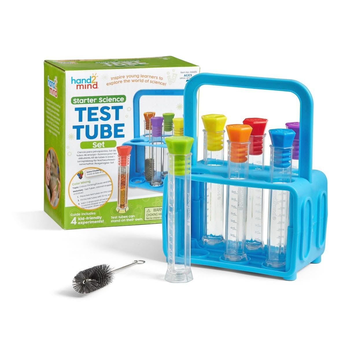 Starter Science Test Tube Set, Starter Science Test Tube Set,Learning Resources Starter Science Test Tube Set,classroom science resources, Starter Science Test Tube Set,The Starter Science Test Tube Set will inspire young learners to explore the world of science with 6 test tubes for kids and Activity Guide with 4 child-friendly experiments. Each hexagonal test tube has a base and can stand on their own and has a colourful hexagonal lid. This means these test tubes won’t roll off theThe Starter Science Test