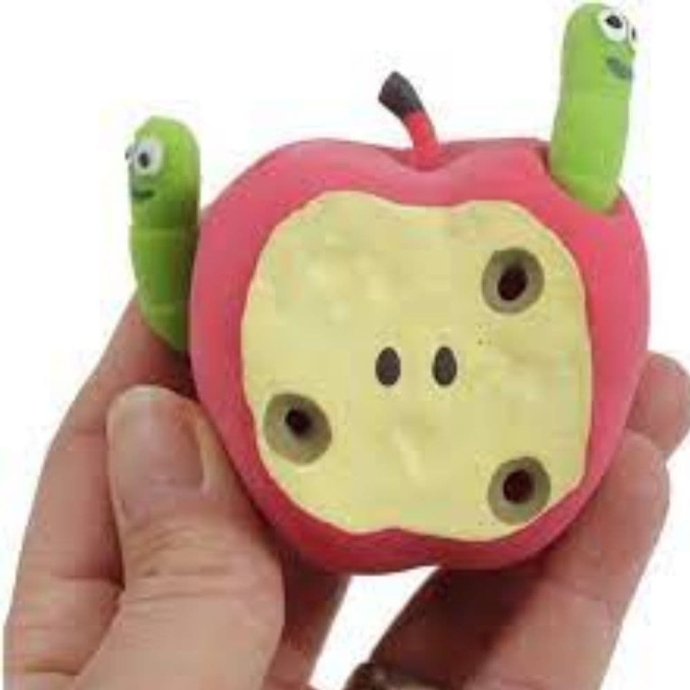 Stretchy apple and worms stress ball, Stretchy apple and worms stress ball,Stretchy apple and worm stress toy,stress ball,stress toys,children's stress toy, Stretchy apple and worms stress ball,Introducing the Stretchy Apple Toy, your new go-to stress-reliever and tactile playmate! This whimsical toy perfectly captures the delightful intricacies of an apple while adding a playful twist. Key Features: Realistic Apple Design: The stretchy apple features a lifelike bite mark, giving it a unique appearance that