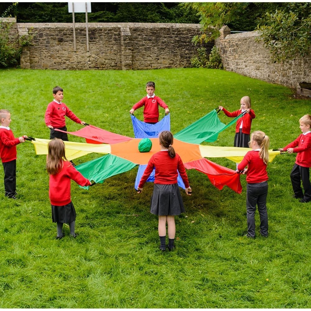 Sunflower Parachute, Sunflower Parachute.special needs parachute games,special needs parachute games,special needs parachute games,school parachute games, Sunflower Parachute,Parachute play is a novel and fun way of encouraging new skills and development. The Sunflower Parachute is a colourful and sometimes calming delight for playtime, it can create soft, whispering sounds, or loud rippling noises, depending on how quickly it is moved. Develops children’s competence and confidence to co-or,Sunflower Parach