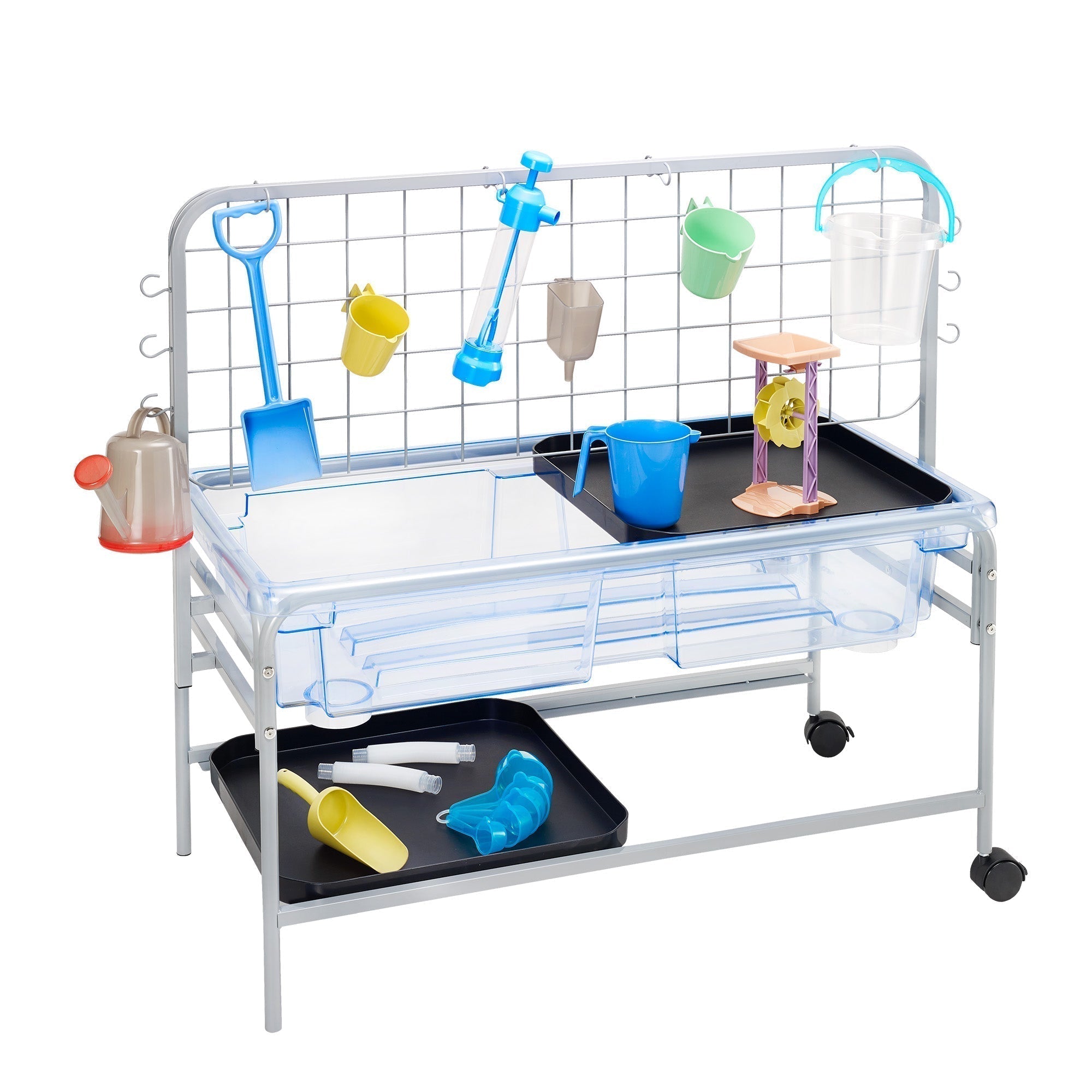 Super Water Tray Set, Super Water Tray Set,Children's Clear Water Tray with Activity Rack,Water tray,Edex water play tray, childrens water tray,sand pit, Super Water Tray Set,The edx education® Super Water Tray Set is designed to provide a safe and fun way for children to explore and play with different tactile materials. Whether it's water, sand, paint, jelly, or any messy play mixtures, this versatile set allows children to engage their senses and creativity.The clear tray is made from st,Super Water Tray