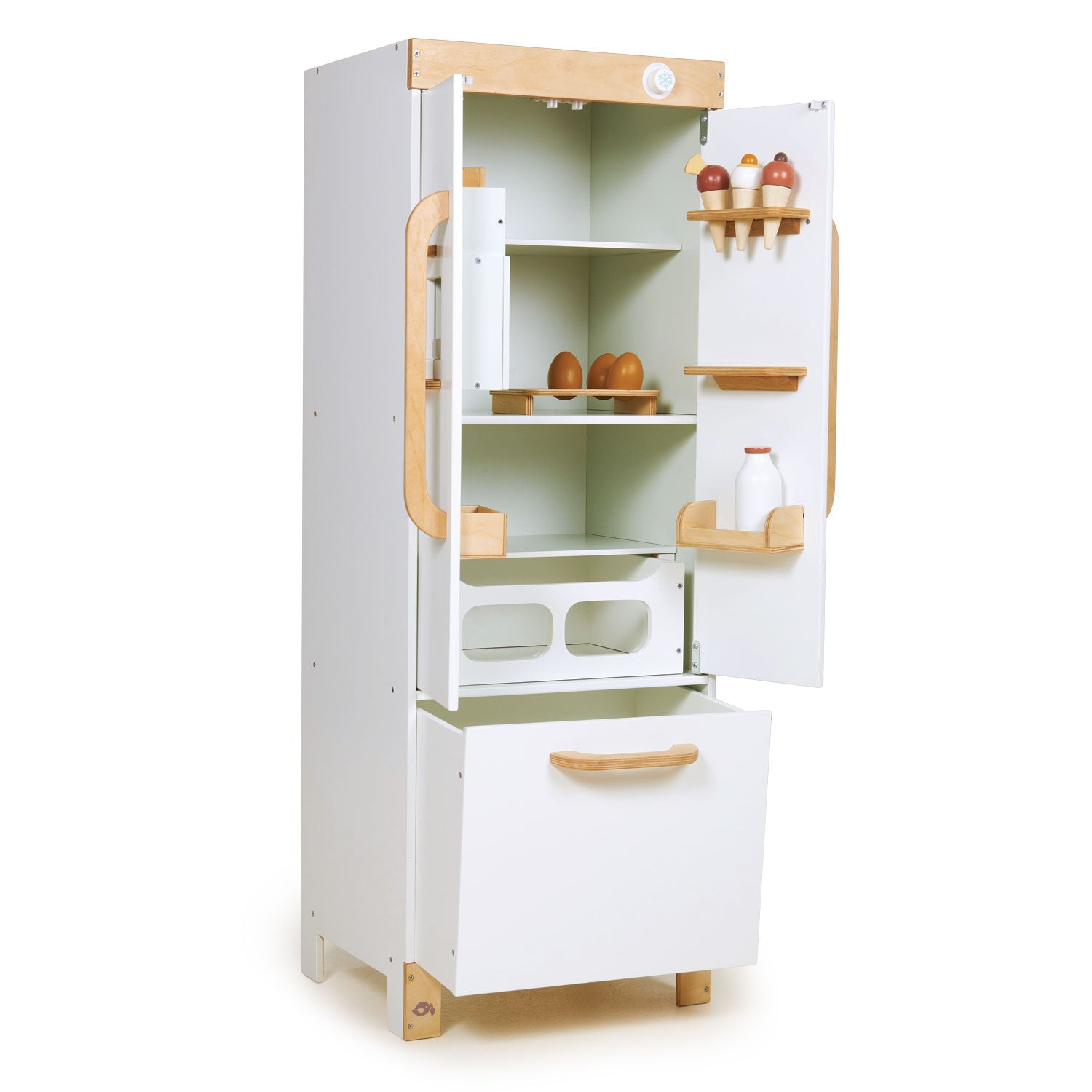 Tenderleaf Toys Wooden Refrigerator