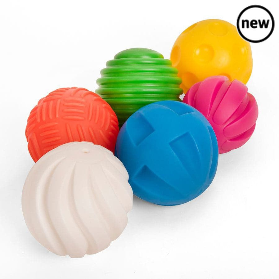 Tactile Ball Set, Tactile Ball Set of 6,tactile balls,tactile toys,sensory balls,sensory toys,sensory tactile balls,baby balls,childrens tactile sensory balls, Tactile Ball Set,The TickiT® Tactile Ball Set offers a wonderful sensory experience for young children, encouraging exploration, curiosity, and the development of fine motor skills. This set of six colourful, air-filled balls is crafted with unique textures and designed to captivate little hands and minds through the world of touch. Fr,Tactile BallTh