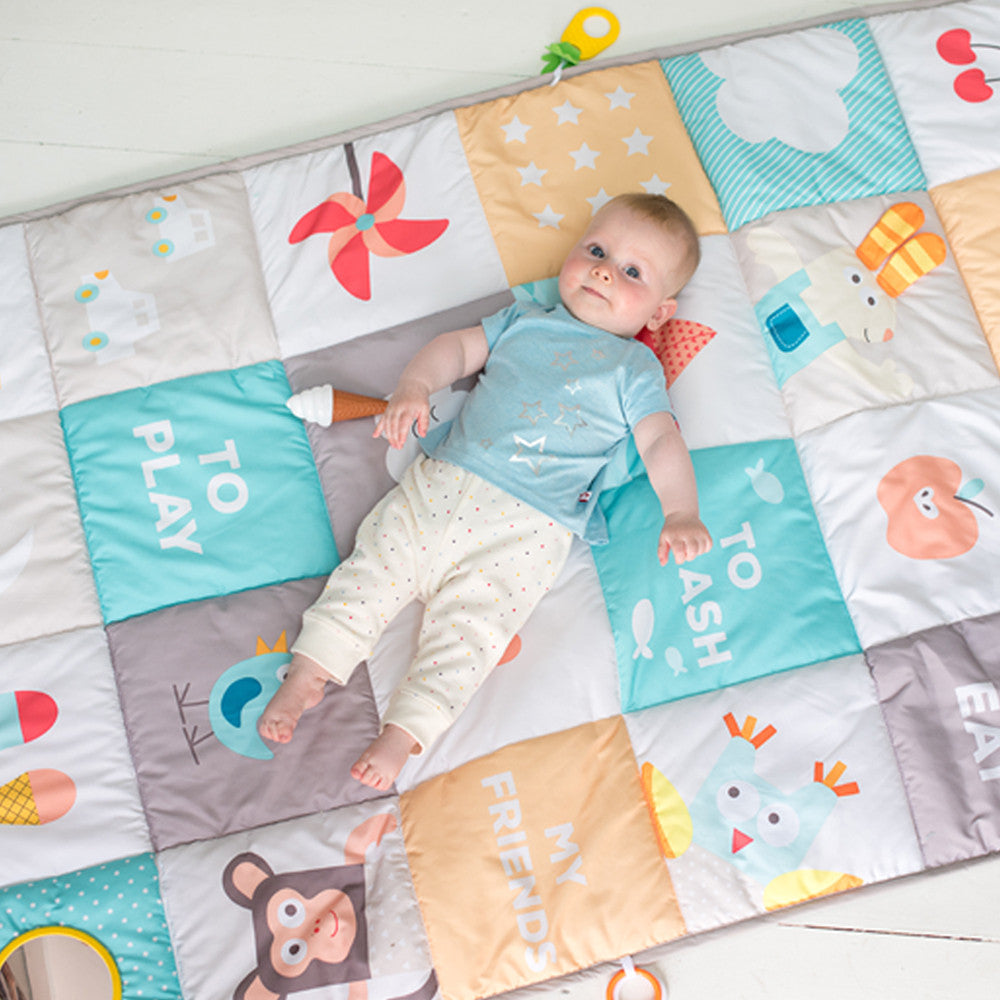 Taf Toys I Love Big Mat - Soft Colours, Taf Toys I Love Big Mat - Soft Colours,Baby Mat,Baby Rolling Mat,Baby Crawling Mat,Baby Mat, Taf Toys I Love Big Mat - Soft Colours,Treat your baby to an extra-large, soft and thickly padded play space with the Taf Toys I Love Big Mat – Soft Colours!The Taf Toys I Love Big Mat - Soft Colours is designed to stimulate parent-baby interaction with the colourful and loveable patchwork illustrations, baby will be able to follow the cute characters aroun,Taf Toys I LoveTrea