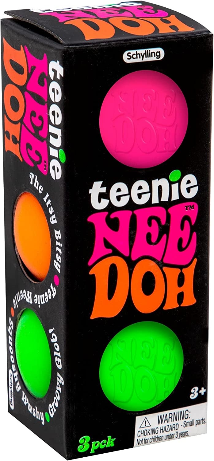 Teenie NeeDoh, Teenie NeeDoh,Teenie NeeDoh Ball,NeeDoh Ball,Teenie NeeDoh Stress Ball,Needoh stress toys, Teenie NeeDoh,Squeeze away the stresses of the day with Schylling’s Teenie NeeDoh stress ball for kids. The Teenie NeeDoh is a micro version of Classic NeeDoh, it easily fits inside the palms of little hands. Available in orange, blue, green, purple, pink & red - colours vary and are chosen at random. Teenie NeeDoh is a great fidget,Teenie NeeDohSqueeze away the stresses of the day with Schylling’s Teen