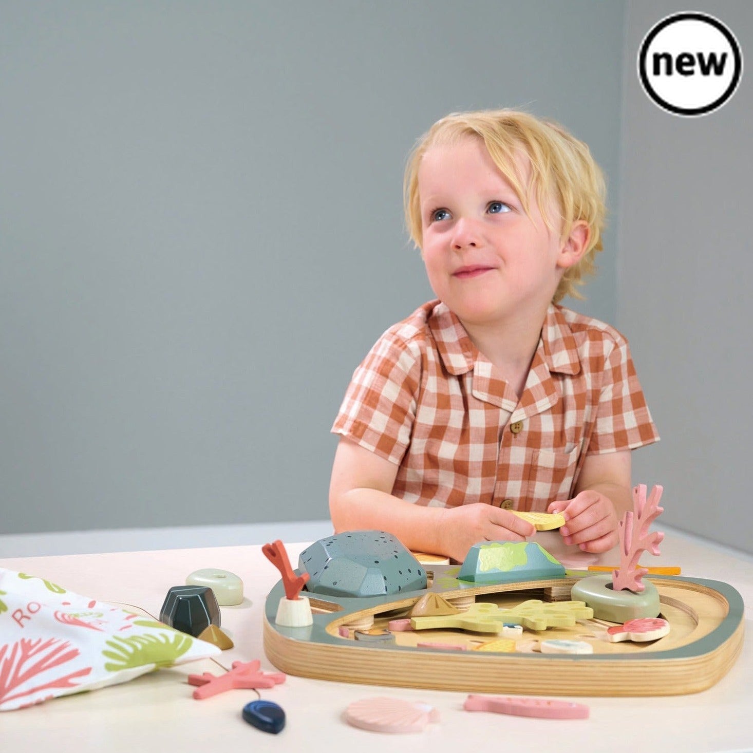 Tender Leaf Toys My Little Rock Pool, Tender Leaf Toys My Little Rock Pool,Tenderleaf toys,wooden toys,wooden sensory toys, Tender Leaf Toys My Little Rock Pool,Step into a world of imaginative play with Tender Leaf Toys My Little Rock Pool. This beautifully designed Montessori toy is a plastic-free option that will transport your child to the seaside, rock pools, and sunny days at the beach.Crafted from beautifully painted wood, this toy offers endless opportunitiesStep into a world of imaginative play wit