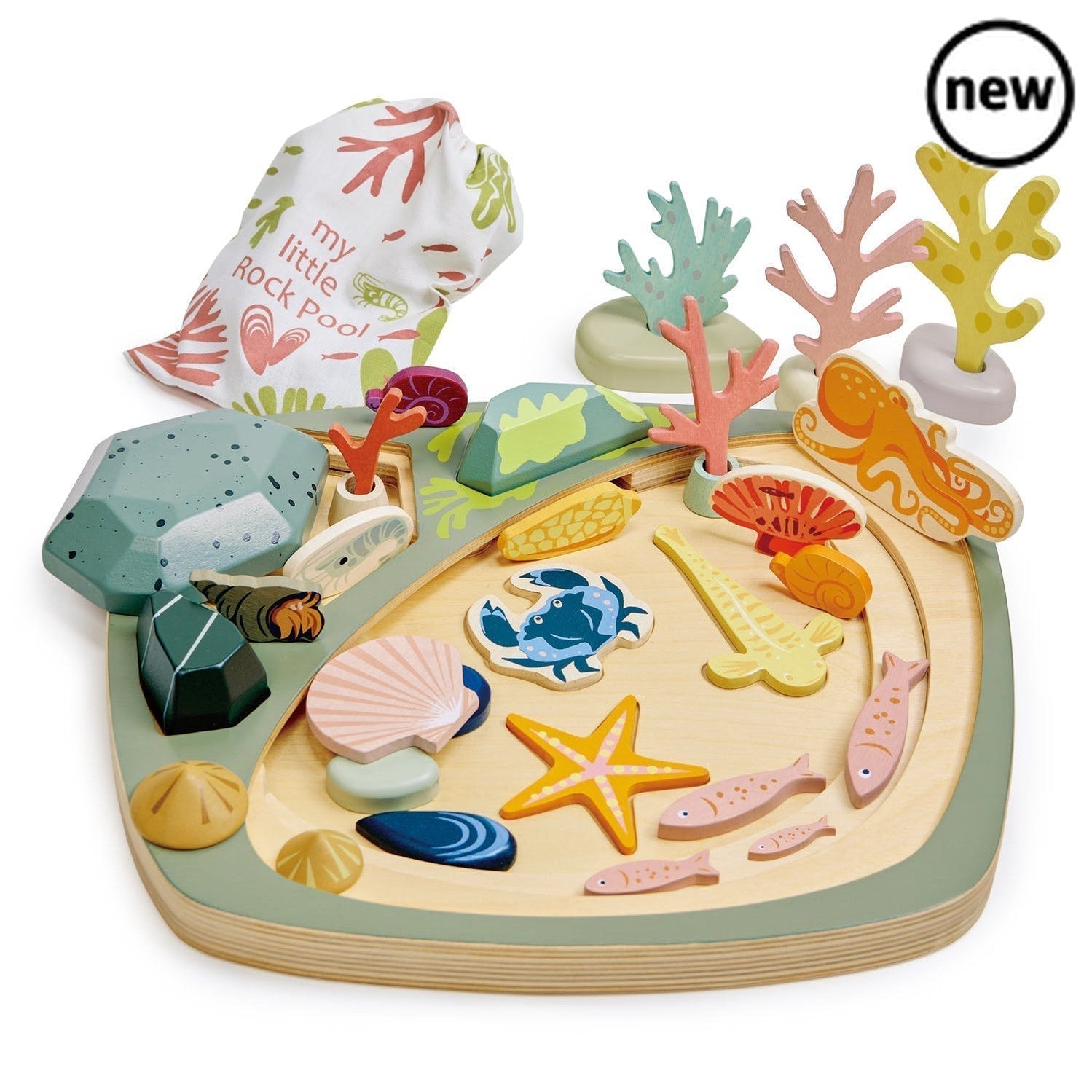 Tender Leaf Toys My Little Rock Pool, Tender Leaf Toys My Little Rock Pool,Tenderleaf toys,wooden toys,wooden sensory toys, Tender Leaf Toys My Little Rock Pool,Step into a world of imaginative play with Tender Leaf Toys My Little Rock Pool. This beautifully designed Montessori toy is a plastic-free option that will transport your child to the seaside, rock pools, and sunny days at the beach.Crafted from beautifully painted wood, this toy offers endless opportunities for stack,Tender Leaf ToysStep into a wo