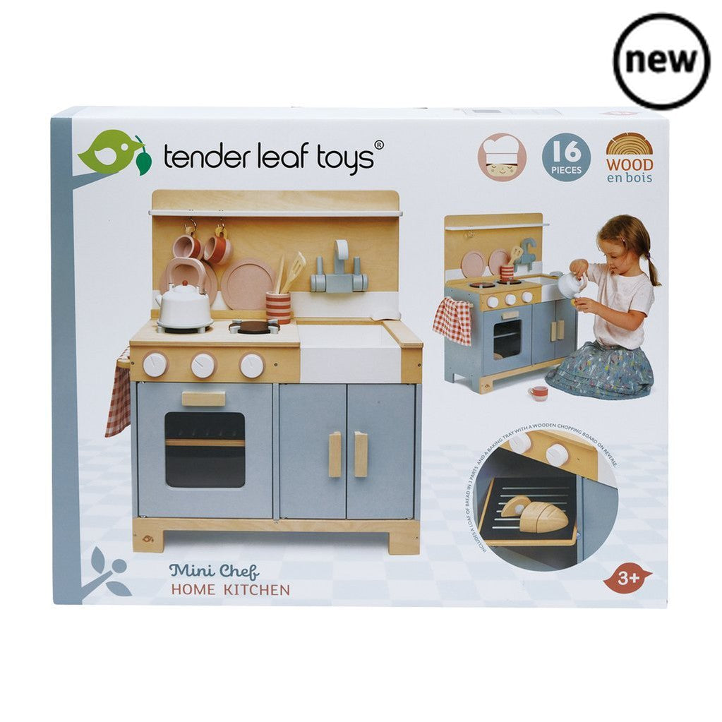 Tenderleaf Toys Home Kitchen, Tenderleaf Toys Home Kitchen,Wooden Toys,Tenderleaf Toys,Children's, Tenderleaf Toys Home Kitchen,I think with this Kitchen your little ones will love to cook every night? This Kitchen has is gender neutral, perfect for any chef. The Kitchen is finished with the most contemporary colours and would be a great addition to your lovely home. Complete with 3 cooking utensils and a hob. Pretend play is a vital part of a ,Tenderleaf Toys HomeI think with this Kitchen your little ones 