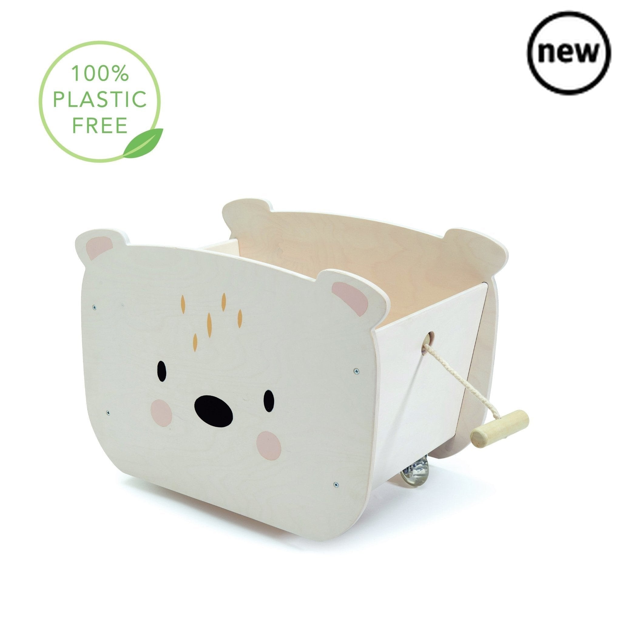 Tenderleaf Toys Pull Along Bear Cart, Tenderleaf Toys Pull Along Bear Cart,Wooden Toys,Tenderleaf, Tenderleaf Toys Pull Along Bear Cart,A wooden toy box on 4 wheels! Pull along this handsome polar bear and fill it with your favourite toys and books. Keep your room tidy with this sturdy, stylish toy or book box. Self assembly required. Suitable for children age 3+ Product dimensions: 0.36 x 0.55 x 0.07 meters,Tenderleaf Toys Pull Along Bear CartA wooden toy box on 4 wheels! Pull along this handsome polar bea