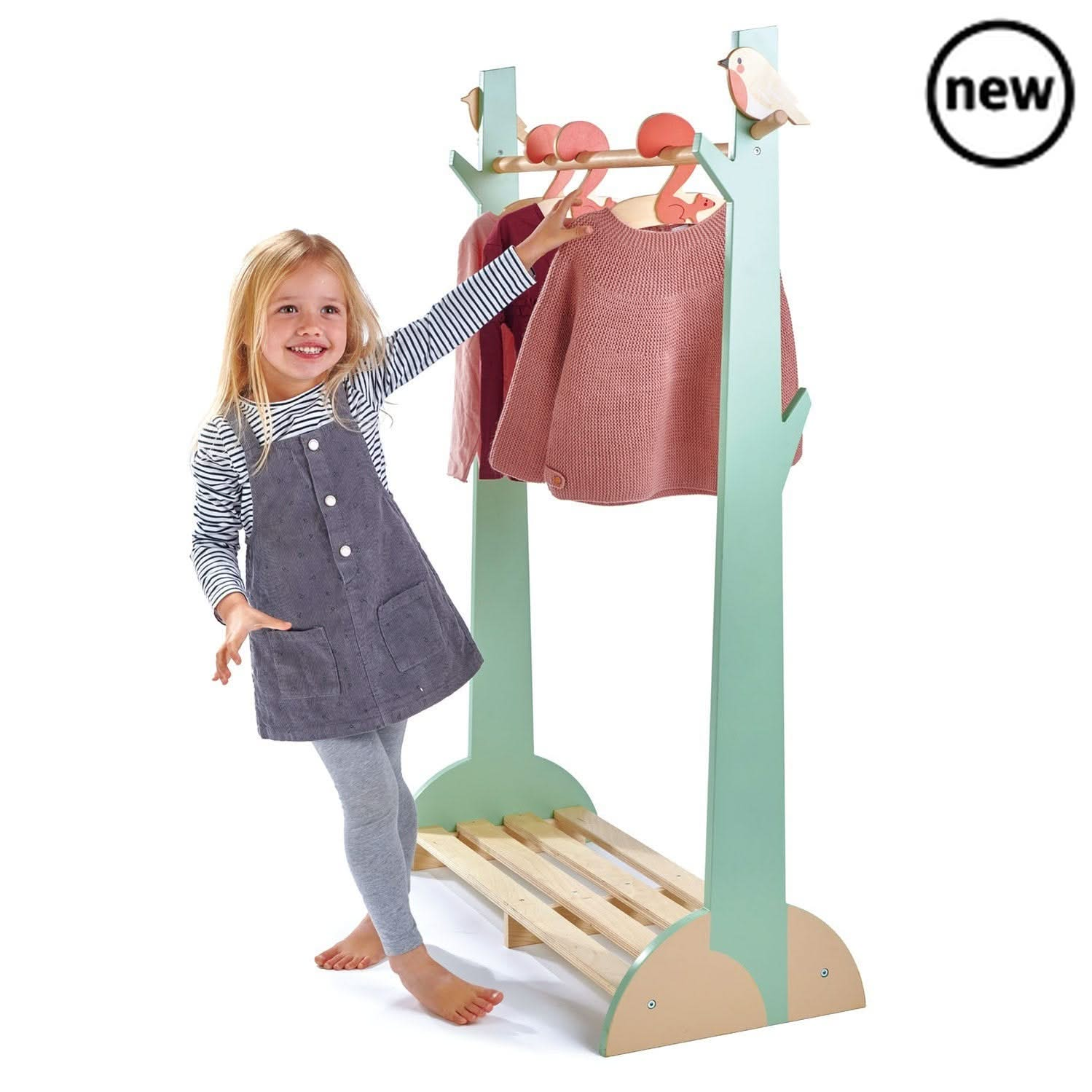 Tenderleaf Toys Wooden Forest Clothes Rail, Tenderleaf Toys Wooden Forest Clothes Rail,Wooden Toys,Tenderleaf, Tenderleaf Toys Wooden Forest Clothes Rail,Tenderleaf Toys Wooden Forest Clothes Rail – A Whimsical Storage Solution for Kids Transform your child’s bedroom or playroom into a haven of organisation and imagination with the Tenderleaf Toys Wooden Forest Clothes Rail. Combining functionality with a delightful woodland theme, this charming clothesTenderleaf Toys Wooden Forest Clothes Rail – A Whimsica