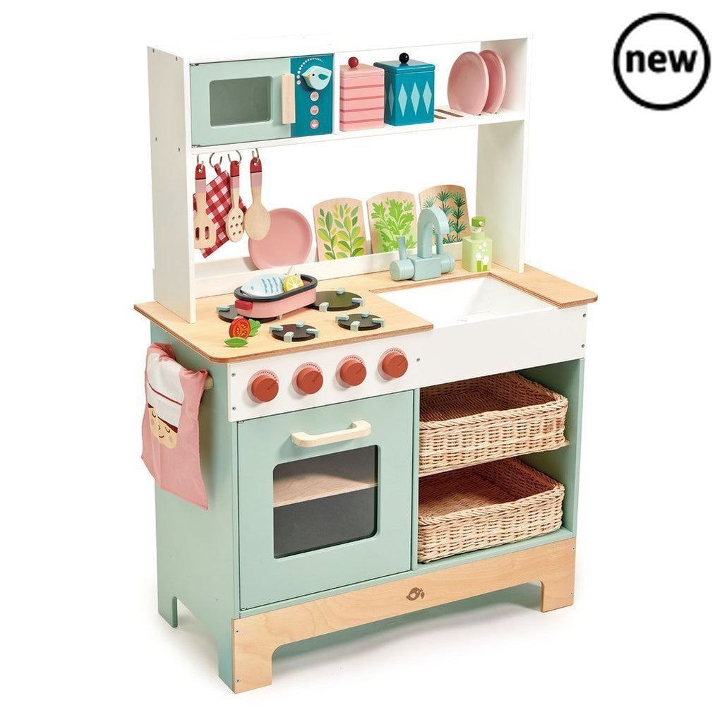 Tenderleaf Toys Wooden Kitchen Range, Tenderleaf Toys Wooden Kitchen Range,Wooden Toys,Tenderleaf, Tenderleaf Toys Wooden Kitchen Range,Wow, a Kitchen to entertain any budding Chef. This beautifully designed kitchen is the largest in the Tender Leaf range, complete with all the trimmings to provide hours of entertainment and fun. Two woven wicker basket drawers give this kitchen a really authentic and modern feel. The oven has an opening front door, a ,Tenderleaf ToysWow, a Kitchen to entertain any budding 