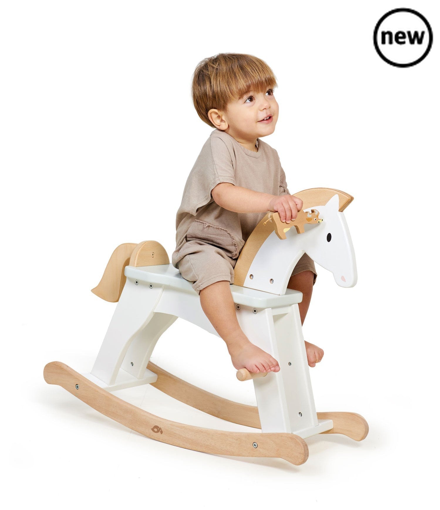 Tenderleaf Toys Wooden Lucky Rocking Horse, Tenderleaf Toys Wooden Lucky Rocking Horse,Wooden Toys,Tenderleaf, Tenderleaf Toys Wooden Lucky Rocking Horse,Gallop through the snowfields on your lucky horse. A premium rocking horse inspired by the classics. A traditional and essential toy for the nursery or playroom. Simple and chic, painted in white with details in natural wood.,Tenderleaf Toys Wooden Lucky Rocking HorseGallop through the snowfields on your lucky horse. A premium rocking horse inspired by the