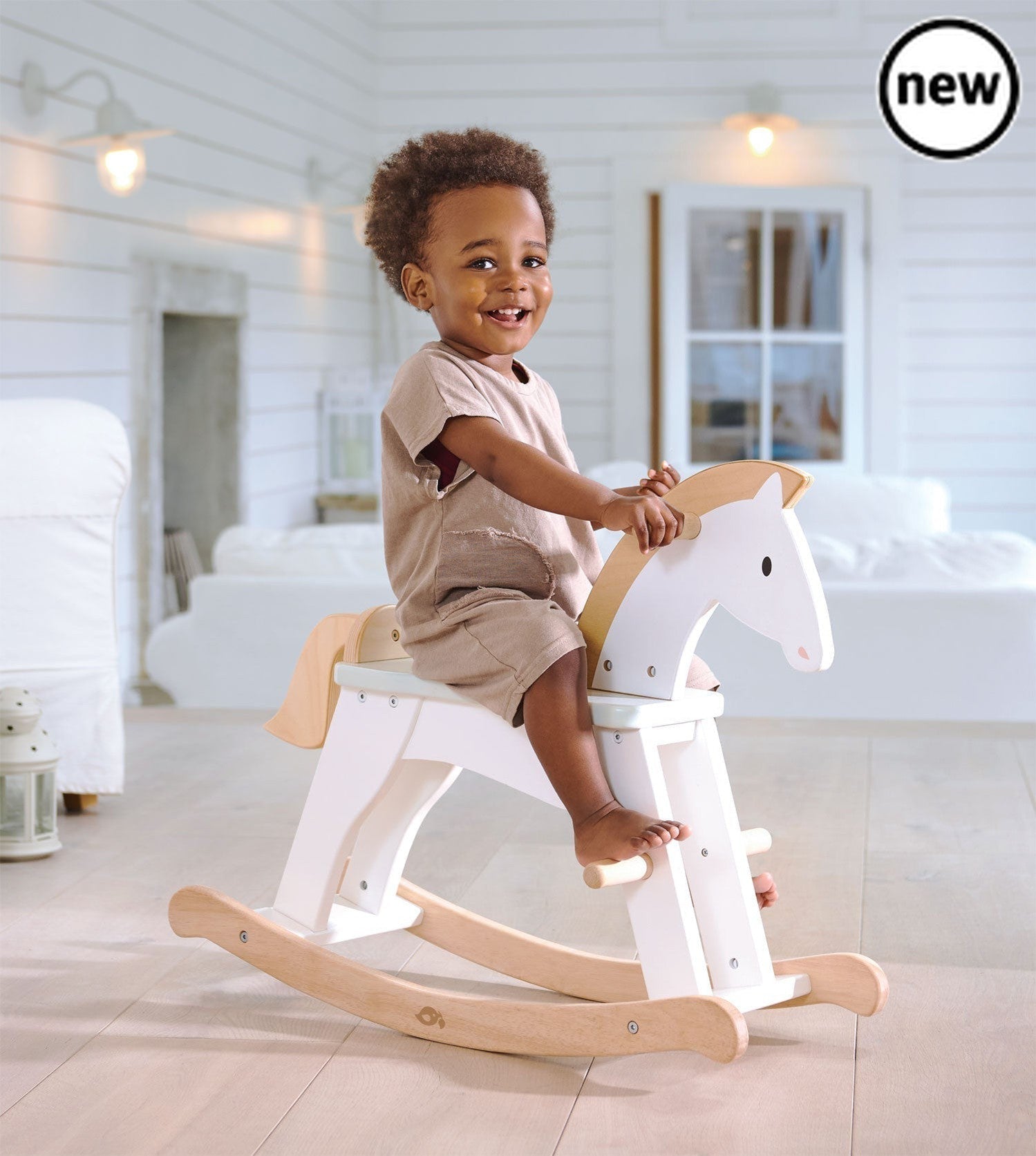 Tenderleaf Toys Wooden Lucky Rocking Horse, Tenderleaf Toys Wooden Lucky Rocking Horse,Wooden Toys,Tenderleaf, Tenderleaf Toys Wooden Lucky Rocking Horse,Gallop through the snowfields on your lucky horse. A premium rocking horse inspired by the classics. A traditional and essential toy for the nursery or playroom. Simple and chic, painted in white with details in natural wood.,Tenderleaf Toys Wooden Lucky Rocking HorseGallop through the snowfields on your lucky horse. A premium rocking horse inspired by the