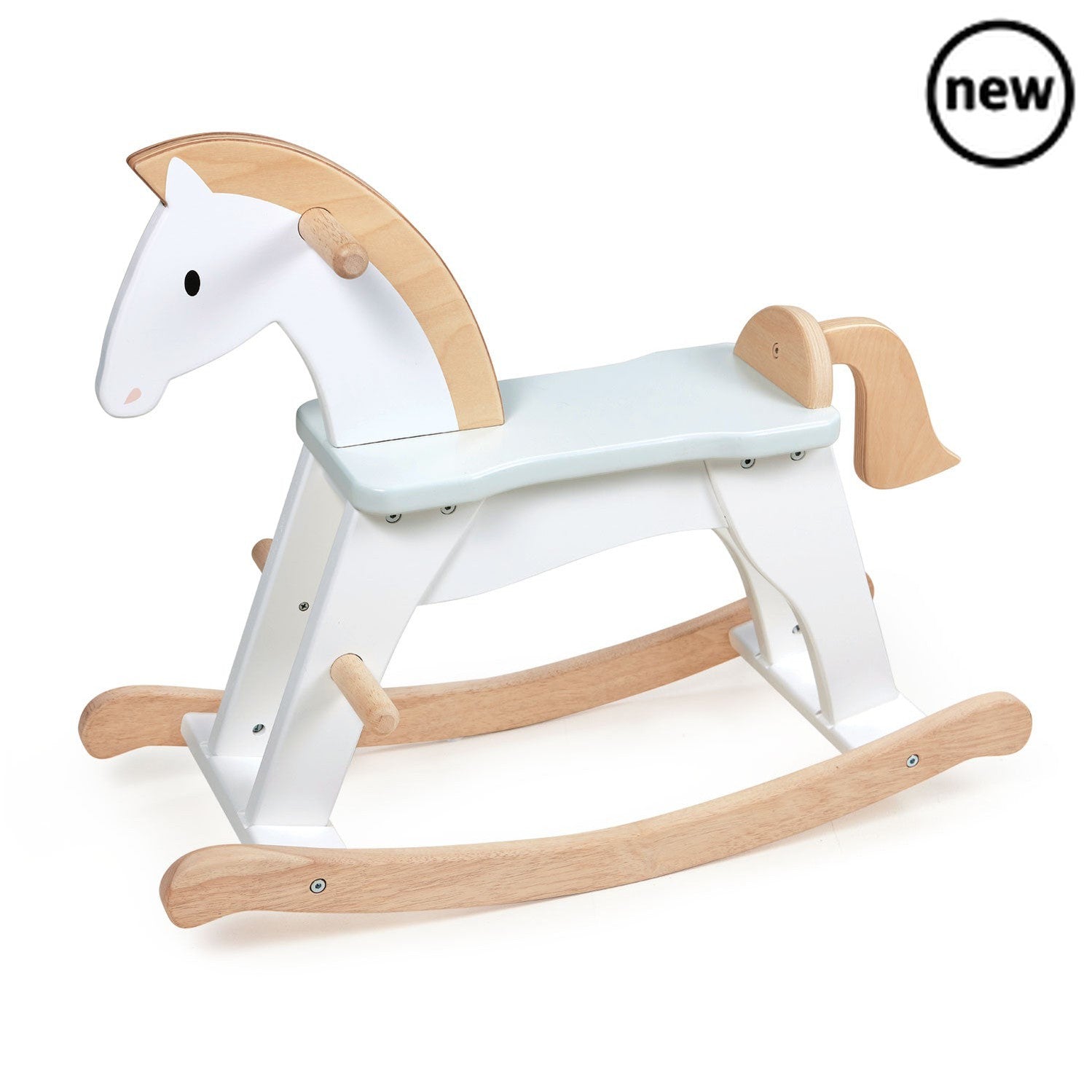 Tenderleaf Toys Wooden Lucky Rocking Horse, Tenderleaf Toys Wooden Lucky Rocking Horse,Wooden Toys,Tenderleaf, Tenderleaf Toys Wooden Lucky Rocking Horse,Gallop through the snowfields on your lucky horse. A premium rocking horse inspired by the classics. A traditional and essential toy for the nursery or playroom. Simple and chic, painted in white with details in natural wood.,Tenderleaf Toys Wooden Lucky Rocking HorseGallop through the snowfields on your lucky horse. A premium rocking horse inspired by the