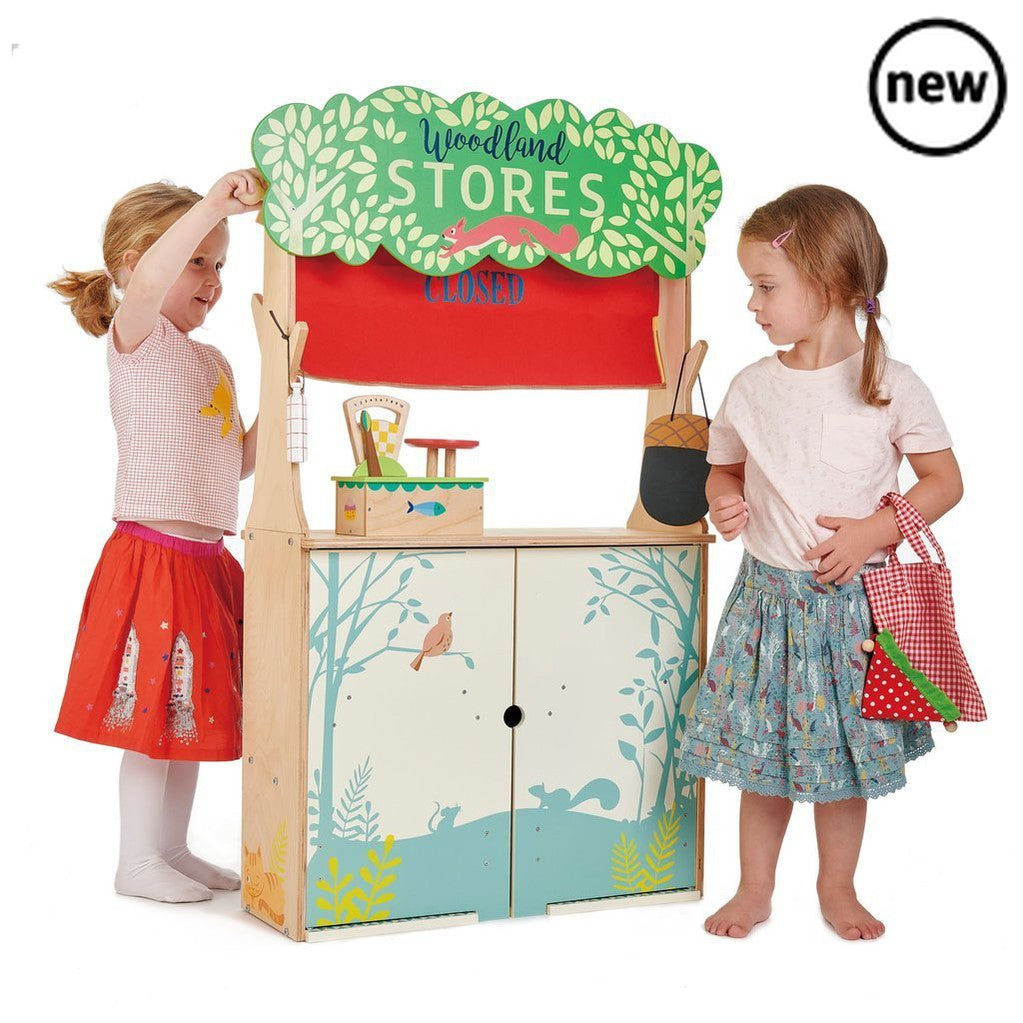 Tenderleaf Toys Wooden Woodland Store And Theatre, Tenderleaf Toys Wooden Woodland Store And Theatre,Wooden, Tenderleaf Toys Wooden Woodland Store And Theatre,Wow what a fantastic Toy with not one but Two sided play feature! A beautiful Shop on one side and a Theatre on the other. Perfect for role play. The shop has ample space to hold all the Tender Leaf pretend play food and market accessories, and also included a gorgeous little red gingham tote bag which folds up into aWow what a fantastic Toy with not 