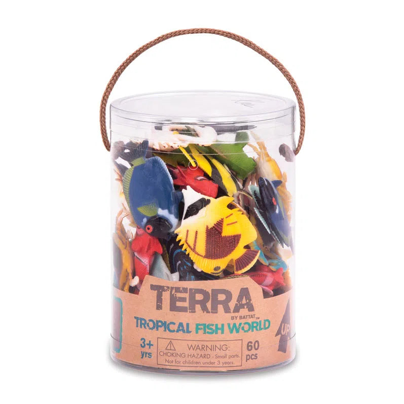 Terra Tropical Fish Tube, Terra Tropical Fish Tube,Fish Bath toys, Children's bath toys, fish toys,bath toys,sensory bath toys, Terra Tropical Fish Tube,From the ocean depths and coral reefs of the world to your playroom it’s Terra’s Tropical Fish World in a tube! This amazing collection includes 12 different fish toys, and 60 tropical fish in total. The small ocean fish toys and sea creatures have incredibly lifelike details and realistic colors. You’ll adore the vibr,Terra Tropical Fish TubeFrom the ocean