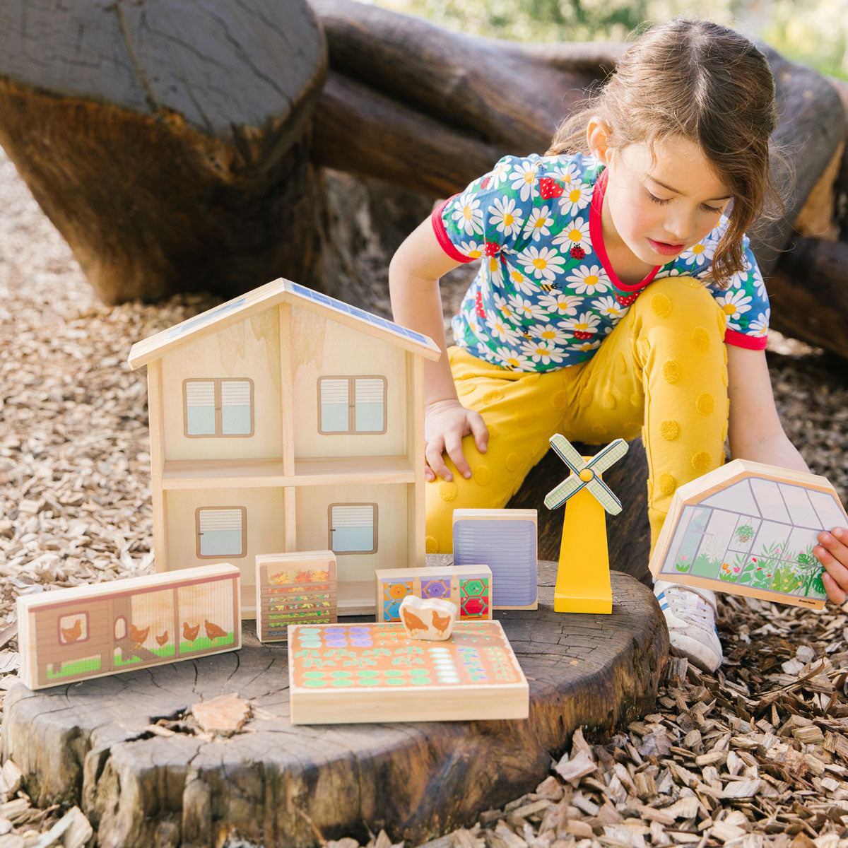 The Eco House, The Eco House,children's wooden toys,children's imaginative play ideas, The Eco House,This sustainable living playset is perfect for children who are interested in learning about sustainable living in a fun and interactive way. With solar panels, solar hot water, a vegetable garden, chicken coop, windmill and compost bin, children can learn all about eco-friendly living. This playset encourages discussi,The Eco HouseThis sustainable living playset is perfect for children who are interested in