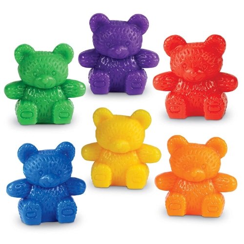 The Original Three Bear Family® Basic Four Colour Counter Set of 80, The Original Three Bear Family® Basic Four Colour Counter Set of 80,numeracy resources,school numeracy resources,school classroom resources, The Original Three Bear Family® Basic Four Colour Counter Set of 80,three weights, making them perfect for teaching children about size-grading, mass comparison, counting, and sorting. These colourful plastic bears are not only visually appealing but also practical for hands-on learning activities.Eac