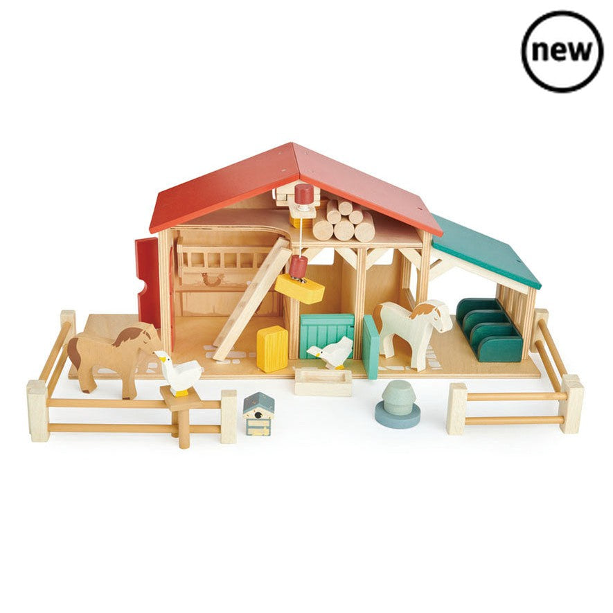 The Tenderleaf Farm, The Tenderleaf Farm,Tenderleaf toys,Tenderleaf wooden toys,Wooden Farm toys, The Tenderleaf Farm,The Tenderleaf Farm Step into the countryside with The Tenderleaf Farm, a beautifully crafted wooden playset designed to ignite your child's imagination. Made from sustainable rubberwood and responsibly sourced plywood, this farm playset is thoughtfully designed to be both durable and eco-friendly, offering hours of en,TheThe Tenderleaf Farm Step into the countryside with The Tenderleaf Farm