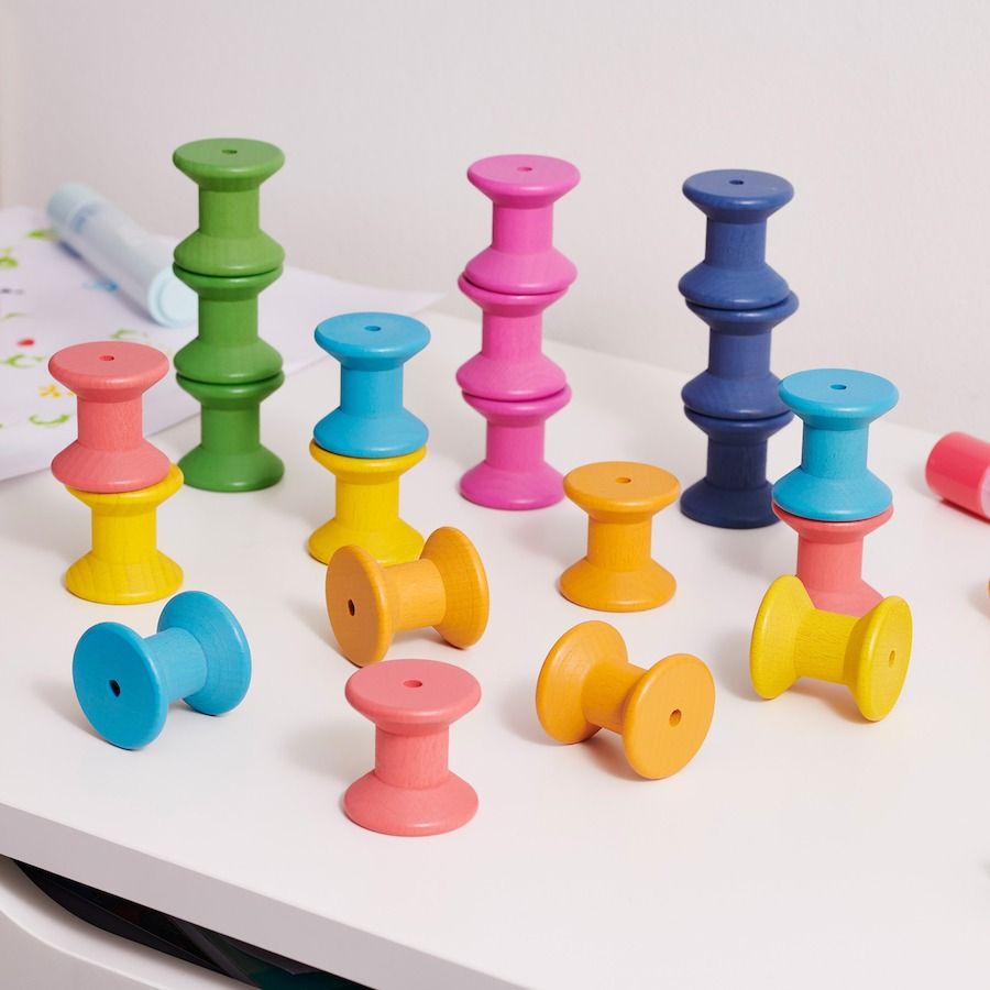 TickiT Rainbow Wooden Spools, TickiT Rainbow Wooden Spools,Wooden spools,Rainbow wooden spools,TickIT Rainbow wooden spools, TickiT Rainbow Wooden Spools,Our TickiT® Rainbow Wooden Spools are made from beautiful smooth solid beechwood with a natural woodgrain finish in the seven different colours of the rainbow. Ideal for stacking, rolling, threading and accessorising small world play scenes. The TickiT Rainbow Wooden Spools are perfect for your child to use their imagi,TickiT Rainbow WoodenOur TickiT® Rain