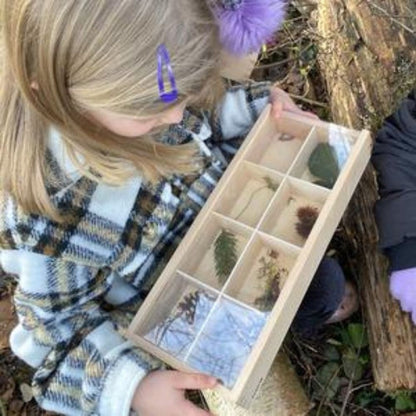 TickiT® Wooden Discovery Boxes, TickiT® Wooden Discovery Boxes,Natural play resources, Natural play ideas, wooden tinker tray,tinker tray play ideas, TickiT® Wooden Discovery Boxes,The TickiT Wooden Discovery Boxes provide an elegant and practical solution for organising and displaying small treasures. This beautiful set of beechwood boxes includes three trays with varying compartment layouts—one with 3, one with 6, and one with 8 sections. EachThe TickiT Wooden Discovery Boxes provide an elegant and practi