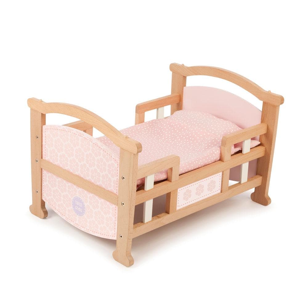 Tidlo 2-in-1 Dolls Cot, Tidlo 2-in-1 Dolls Cot,Pretend play cot, wooden cot toy, dolls toy cot, Tidlo 2-in-1 Dolls Cot,Send your doll to sleep in style with the Tidlo 2-in-1 Doll Cradle. This wooden dolls cot features contoured edges and rounded corners for extra safety. Children will love tucking their doll into their cot and rocking them to sleep. The baby doll cot has a two in one design that changes from a rocking cradle to a singl,TidloSend your doll to sleep in style with the Tidlo 2-in-1 Doll Cradle.