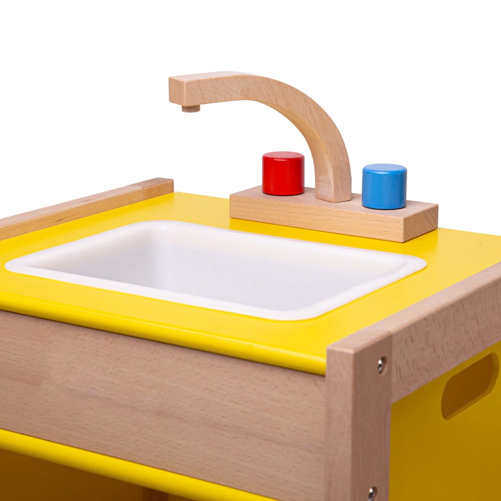 Tidlo Mini Chef Sink, Tidlo Children's Play Sink,Play Sink,Pretend Play Sink, EYFS pretend play,Toddler pretend play, Tidlo Mini Chef Sink,No kitchen is complete without a children's play sink to wash up all of those dirty dinner plates! The Tidlo wooden Play Sink features a tap, front opening door and storage space underneath the sink to store all of those little items. Plus, a play sink with a removable plastic tub for easy cleaning! A great way to teac,TidloNo kitchen is complete without a children's pla