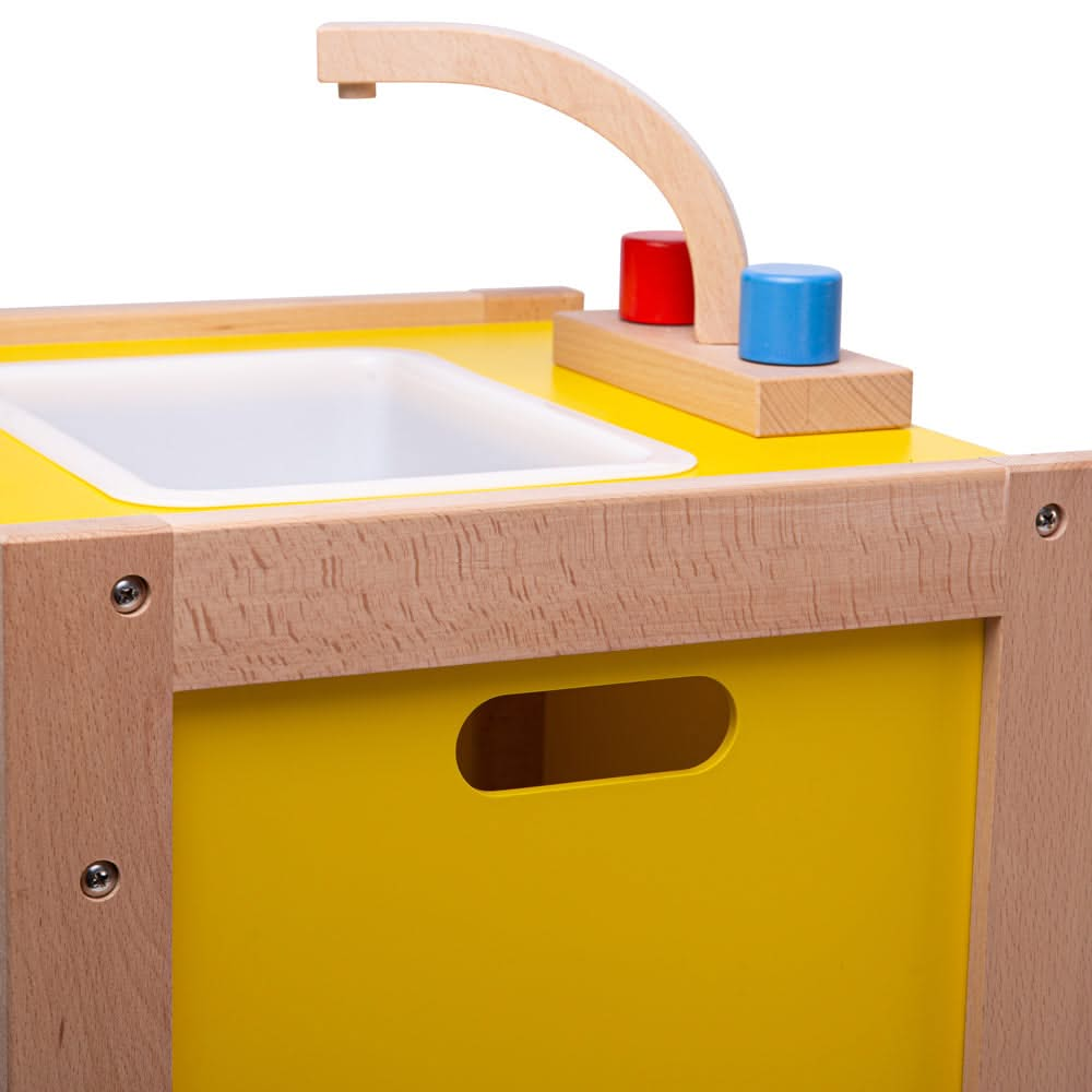 Tidlo Mini Chef Sink, Tidlo Children's Play Sink,Play Sink,Pretend Play Sink, EYFS pretend play,Toddler pretend play, Tidlo Mini Chef Sink,No kitchen is complete without a children's play sink to wash up all of those dirty dinner plates! The Tidlo wooden Play Sink features a tap, front opening door and storage space underneath the sink to store all of those little items. Plus, a play sink with a removable plastic tub for easy cleaning! A great way to teac,TidloNo kitchen is complete without a children's pla