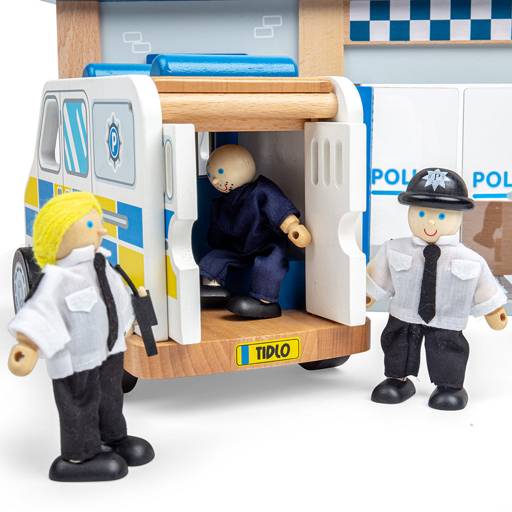 Tidlo Police Toy Bundle, Tidlo Police Toy Bundle, Tidlo toys, Wooden police cars,Toy Police cars,Toy police station,Wooden Police Station, Tidlo Police Toy Bundle,“You’re under arrest!” Get those baddies behind bars with our exclusive Tidlo Police Toy Bundle. Aspiring young police officers can indulge in hours of pretend play with the included Police Station, Police Car, Police Van, and Police Officers & Prisoner figures. Made from high-quality, responsibly sourced materials, ea,Tidlo Police Toy Bundle“You’