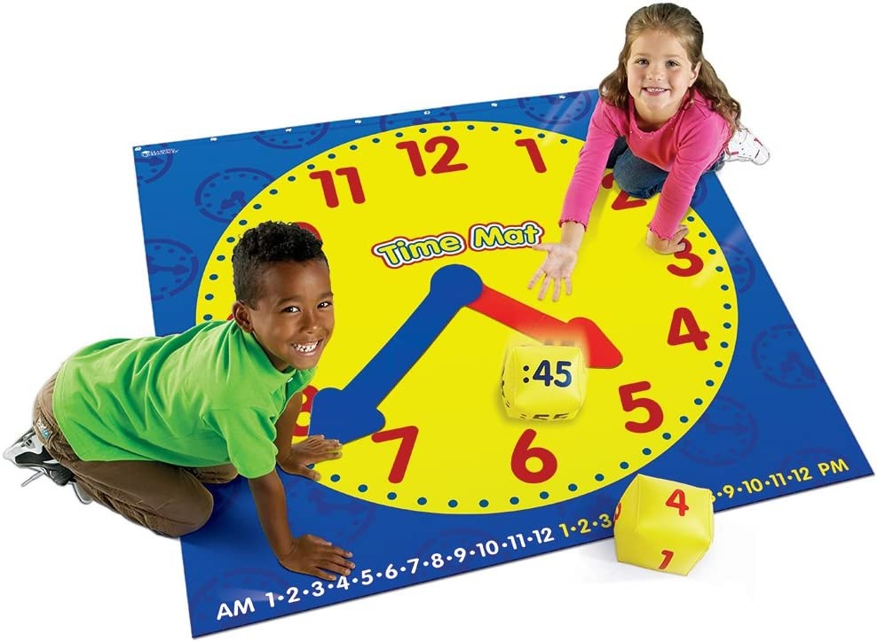 Time activity mat, Time activity mat,learn to tell the time resources,time classroom resources,classroom resources to learn time,teach the time games, Time activity mat,Use the Time activity mat to reinforce time-telling skills by playing engaging games! Invites students to roll the cubes, then place the plastic hands or position themselves on the mat to show the time they have rolled. This Time activity mat reinforces time-telling in 5 minuteUse the Time activity mat to reinforce time-telling skills by pla