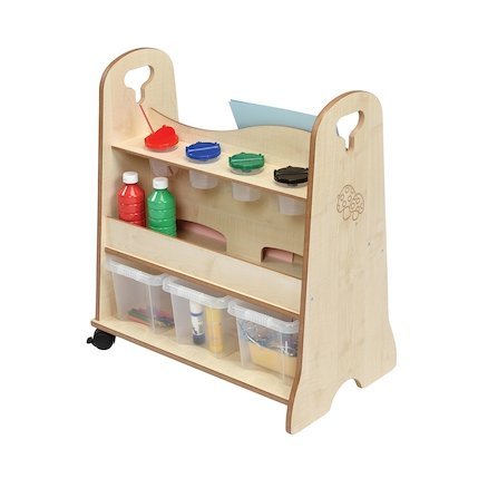 Toddler Art Trolley, Toddler Art Trolley,Classroom Art Trolley,School supplies,school equipment,school art equipment, Toddler Art Trolley,The Toddler Art Trolley is the perfect mobile resource unit for art and craft materials. The Toddler Art Trolley is supplied with three plastic trays. Back panel cut outs to enable easy cleaning of the paper store at the front. The Toddler Art Trolley has four holes for paint pots or other containers. Lockable castors ,Toddler Art TrolleyThe Toddler Art Trolley is the per