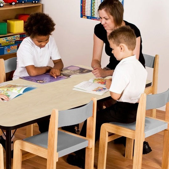 Tuf-Top Height Adjustable Rectangular Table - Heavy Duty, Tuf-Top Height Adjustable Rectangular Table - Heavy Duty,classroom tables,classroom tables,school tables, Tuf-Top Height Adjustable Rectangular Table - Heavy Duty,These high quality Rectangle shaped adjustable height tables, classroom tables are suitable for heavy duty use with a sturdy 25 mm thick tough table top. Rectangular table top: 1500 mm wide x 750 mm deep Height is adjustable in 25 mm increments from 430 mm to 635 mm, suitable for ages up to