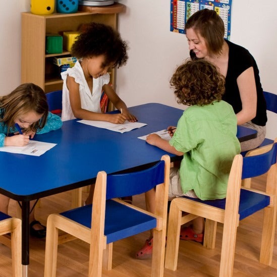 Tuf-Top Height Adjustable Rectangular Table - Heavy Duty, Tuf-Top Height Adjustable Rectangular Table - Heavy Duty,classroom tables,classroom tables,school tables, Tuf-Top Height Adjustable Rectangular Table - Heavy Duty,These high quality Rectangle shaped adjustable height tables, classroom tables are suitable for heavy duty use with a sturdy 25 mm thick tough table top. Rectangular table top: 1500 mm wide x 750 mm deep Height is adjustable in 25 mm increments from 430 mm to 635 mm, suitable for ages up to