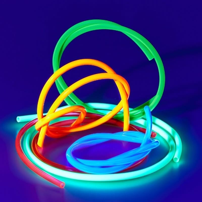 UV Linelite Tubing, UV Linelite Tubing,Linelights,Linelight tubes,Sensory UV tubes,UV Sensory toys,sensory toys, UV Linelite Tubing,The Sensory Room UV Neon LineLite tubing is a metre long tube that glows brightly under ultraviolet light. It is similar to a glowstick in effect, but has the added bonuses of containing no harmful chemicals, being highly flexible and having a smooth texture that is designed with hyper and hyposensitive users in mind. ,UVThe Sensory Room UV Neon LineLite tubing is a metre long 