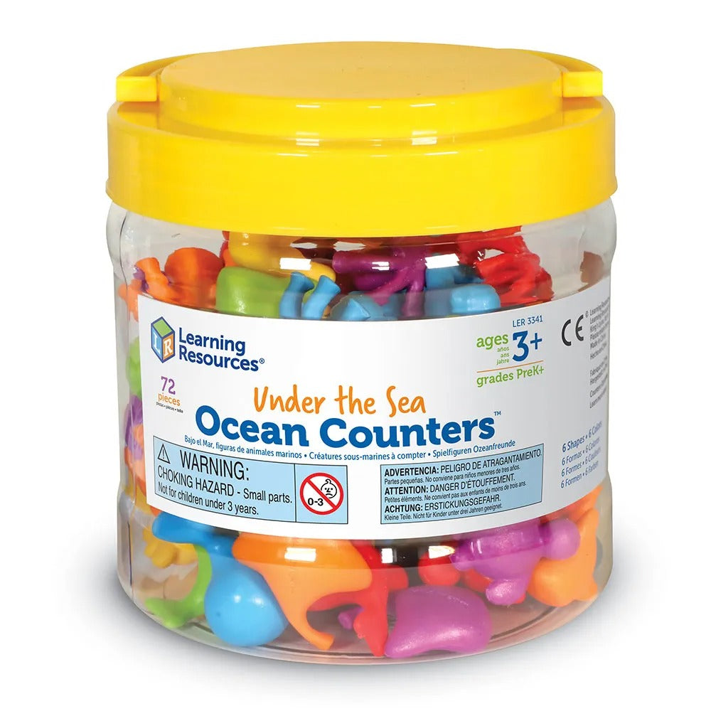 Under the Sea Ocean Counters Set of 72, Under the Sea Ocean Counters,numeracy resources,school numeracy resources,school classroom resources, Under the Sea Ocean Counters Set of 72,Unique, attractive counters combine modern design and colours for early maths fun! These modern, colourful counters are a great way to liven up a variety of maths activities. Ideal for developing counting skills, sorting and patterning, these soft rubberUnique, attractive counters combine modern design and colours for early maths