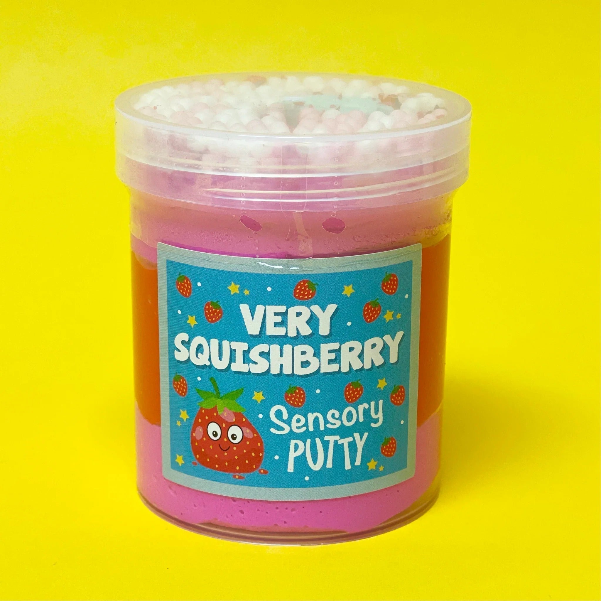 Very Squishberry Putty, Very Squishberry Putty,Scented sensory putty,Sensory Putty,slimepartyuk, Slime party,sensory putty, Very Squishberry Putty,Our Very Squishberry putty has three tiers of vibrant pink and red putty, topped with adorable strawberry sprinkles, pastel pink and white floam balls and a strawberry charm to top it off! Putties are air reactive and will dry out of left out. Always return to the container after play with the lid tightly on. Keep away,VeryOur Very Squishberry putty has three tie