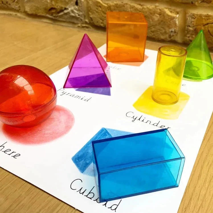 View-Thru Geometric Solids (Set of 14), View-Thru Geometric Solids (Set of 14),Learning Resources View-Thru Geometric Solids,Sensory Blocks, View-Thru Geometric Solids (Set of 14),These modern and colourful transparent View-Thru Geometric Solids 3-D shapes provide a hands-on way for young learners to explore a variety of mathematical concepts. The View-Thru Geometric Solids are specifically designed to introduce geometry, these durable plastic shapes also provide children with the opportunity to,View-ThruTh