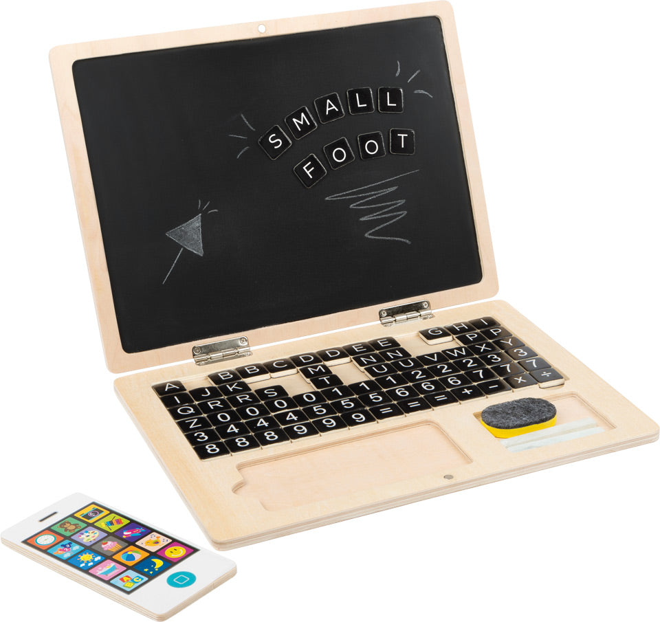 Wooden Laptop with Magnet Board, Wooden Laptop with Magnet Board,Chalkboards,Classroom learning resources,classroom art resources,chalkboards, Wooden Laptop with Magnet Board,Introducing our Wooden Laptop with Magnet Board, the perfect educational toy for little ones! This wooden laptop is designed to engage children in learning and creativity in a fun and interactive way.The laptop features magnetic letters, punctuation marks, and numbers that can be easily arranged on the magneticIntroducing our Wooden La