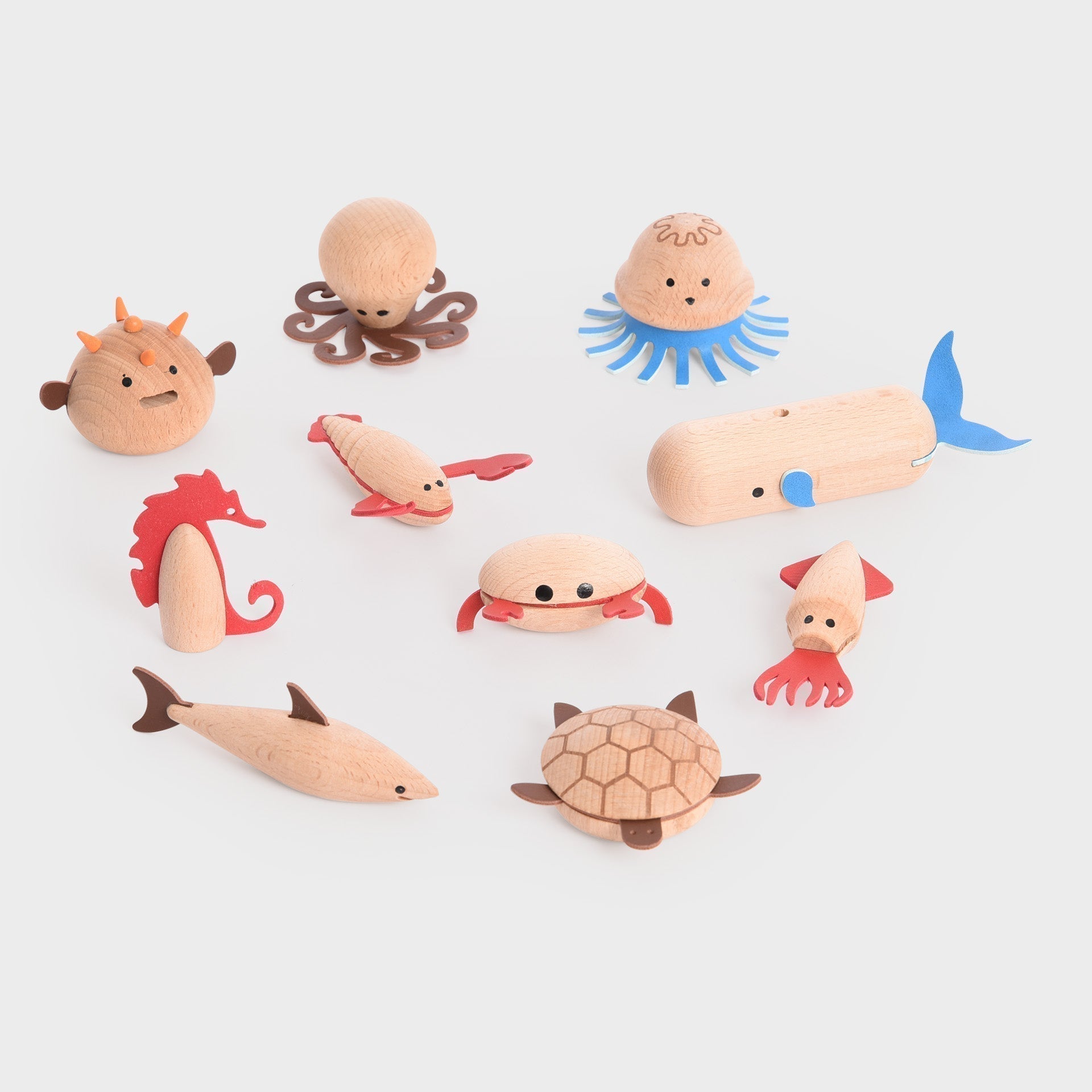 Wooden Sea Creatures, Wooden Sea Creatures,TICKiT Wooden Sea Creatures,Wooden play resources,wooden small world toys, Wooden Sea Creatures,TickiT® Wooden Sea Creatures: Dive into Imaginative Play Spark your child’s curiosity and creativity with our TickiT® Wooden Sea Creatures, a set of 10 beautifully crafted marine animals made from smooth, solid beechwood. This set includes a puffer fish, seahorse, squid, shark,TickiT® Wooden Sea Creatures: Dive into Imaginative Play Spark your child’s curiosity and creat