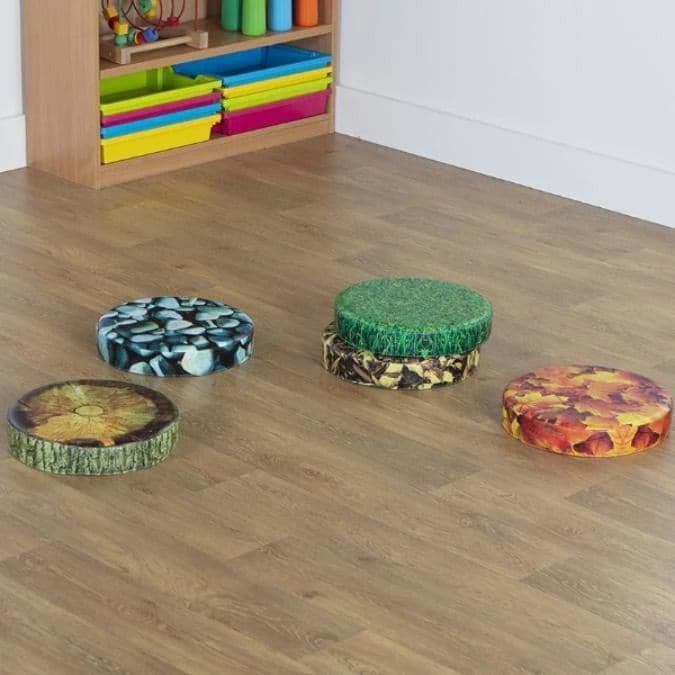 Woodland Nature Cushions Pack Of 5 Cushions, Woodland Nature Cushions Pack Of 5 Cushions,Natural World Nature Cushions Polyester,Nursery floor cushions, Woodland Nature Cushions Pack Of 5 Cushions,An innovative woodland range with realistic designs to fire curiosity and imagination and bring the outdoors in to the classroom environment. Featuring stunning high quality digital prints, these cushions offer versatility and great value for money. An innovative woodland range with realistic designs to fire curio