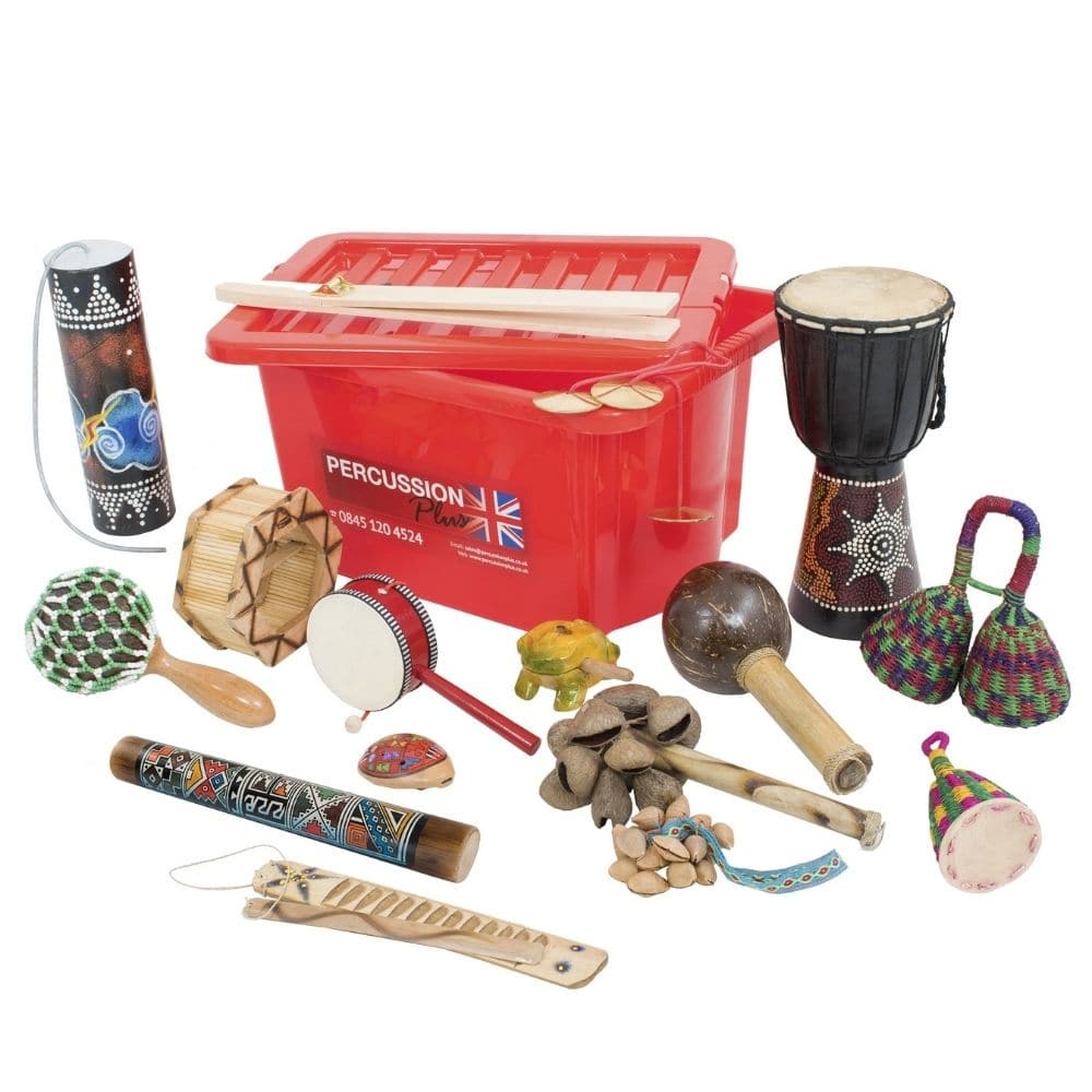 World rhythm pack, World rhythm pack,World rhythm pack,World rhythm pack,Classroom Percussion Bag,classroom music set,school music set,school musical instruments,school supplies, World rhythm pack,The Percussion Plus world rhythm pack includes 16 different sounds from cultures across the globe. Inside your large study plastic storage box comes a range of percussion instruments to be shaken, scraped, rattled and hit. Perfect for school music rooms and music clubs/workshops. This World rhythm pack typically c