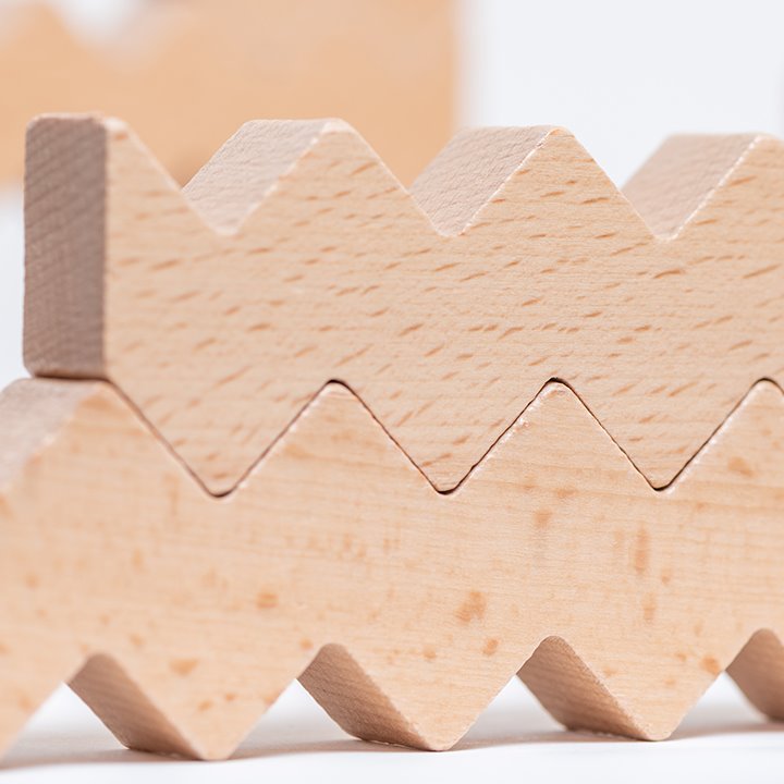 Zig Zag Blocks, Zig Zag Blocks,wooden toy puzzles,Freckled Frogs Zig Zag Blocks, Zig Zag Blocks – Stack, Build & Create! Unleash creativity with the Zig Zag Blocks, a 30-piece open-ended construction set designed for endless stacking, building, and imaginative play. Perfect for young architects and problem solvers, these beautifully crafted wooden blocks encourage spatial awareness, logical reasoning, and fine motor skills in a fun and engaging way. With six of each of the five unique shapes, including a sp