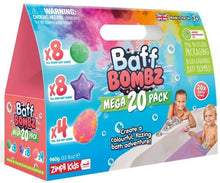 Zimpli Kids Baff Bombz Mega 20 Pack, Zimpli Kids Baff Bombz Mega 20 Pack,Baff Bombz Mega 20 Pack,Children's baff bombs,Bath bombs, Zimpli Kids Baff Bombz Mega 20 Pack,Zimpli Kids Baff Bombz Mega 20 Pack: A Bath Time Adventure Awaits! Turn bath time into a colourful, fizzing, and sensory-filled adventure with the Zimpli Kids Baff Bombz Mega 20 Pack. These vibrant bath bombs create a magical experience, fizzing and changing theZimpli Kids Baff Bombz Mega 20 Pack: A Bath Time Adventure Awaits! Turn bath time i