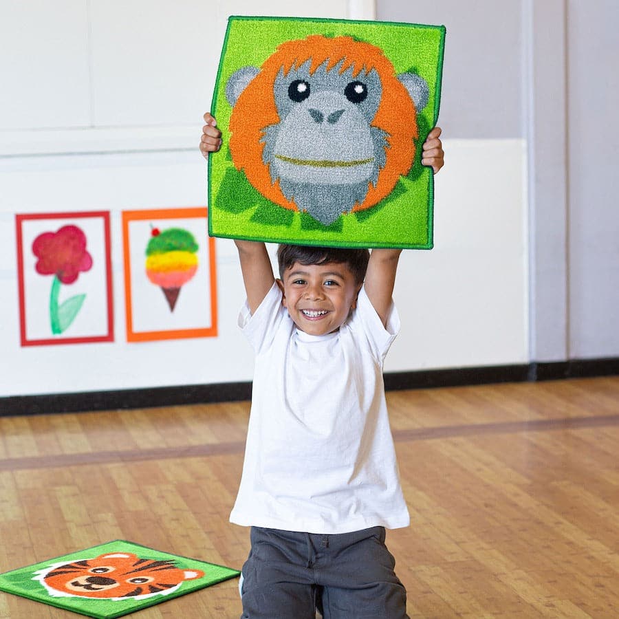 Zoo Conservation Mini Carpets, Zoo Conservation Mini Carpets, Children's placement carpets, Children's placement mats, EYFS carpets, EYFS seating ideas, Children's zoo carpets, Zoo Conservation Mini Carpets,The Zoo Conservation Mini Carpets are a bold and colourful addition to your early years setting.Children will love to identify the zoo animals and engage in conversation about the animals on show. The Zoo Conservation Mini Carpets comes as a pack of 30 making these a cost effective addition to your class