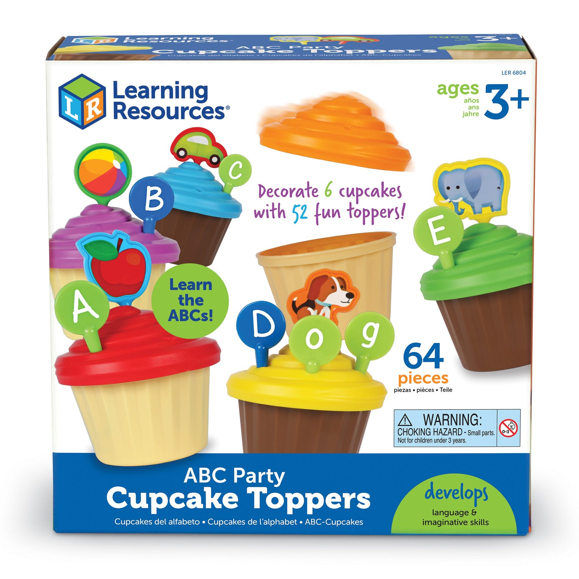 ABC Party Cupcake Toppers, ABC Party Cupcake Toppers,,Primary Literacy Resources,Phonic resources,speaking and listening resources,classroom resources, ABC Party Cupcake Toppers,ABC Party Cupcake Toppers Make learning the alphabet a delightful experience with ABC Party Cupcake Toppers! This fun and educational set is perfect for turning playtime into an opportunity for building early language skills. With six pretend cupcakes ready for decoration and 52 letter and picture toppers, kids can exp,ABCABC Party 